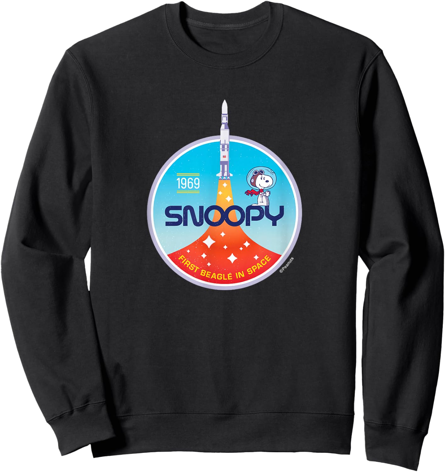 Peanuts - Snoopy Rocket Launch First Beagle In Space 1969 Sweatshirt - Sweatshirt | Black