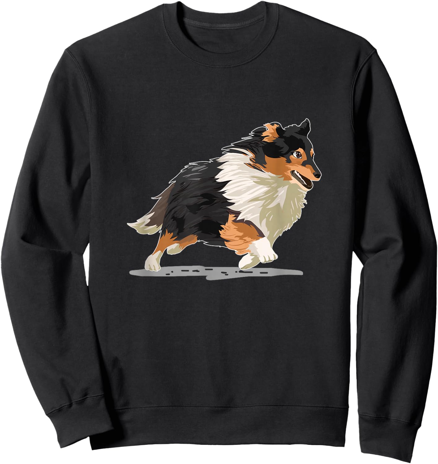 Cute Sheltie Shetland Sheepdog Agility Dog Sport Women Girls Kids Sweatshirt - Sweatshirt | Black
