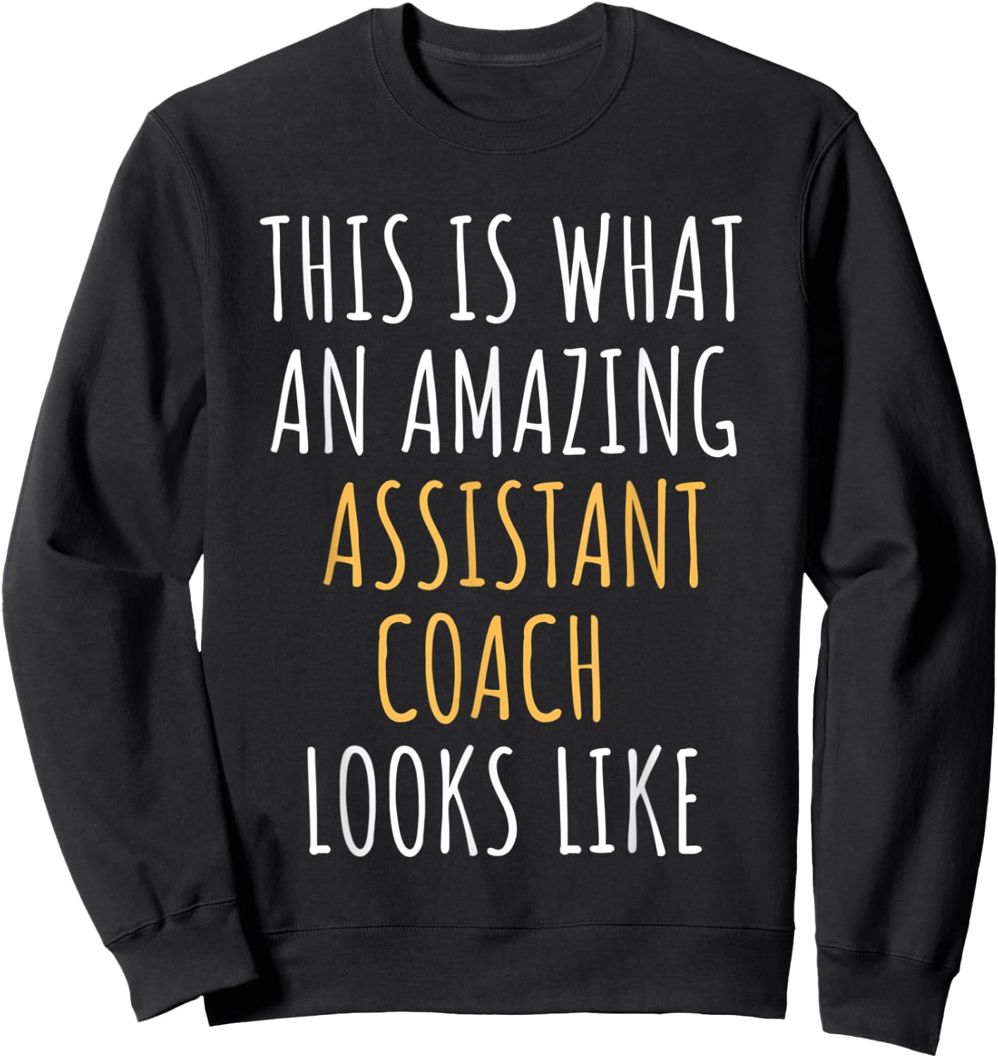 Assistant Coach Appreciation Thank You End Of Year Christmas Sweatshirt - Sweatshirt | Black