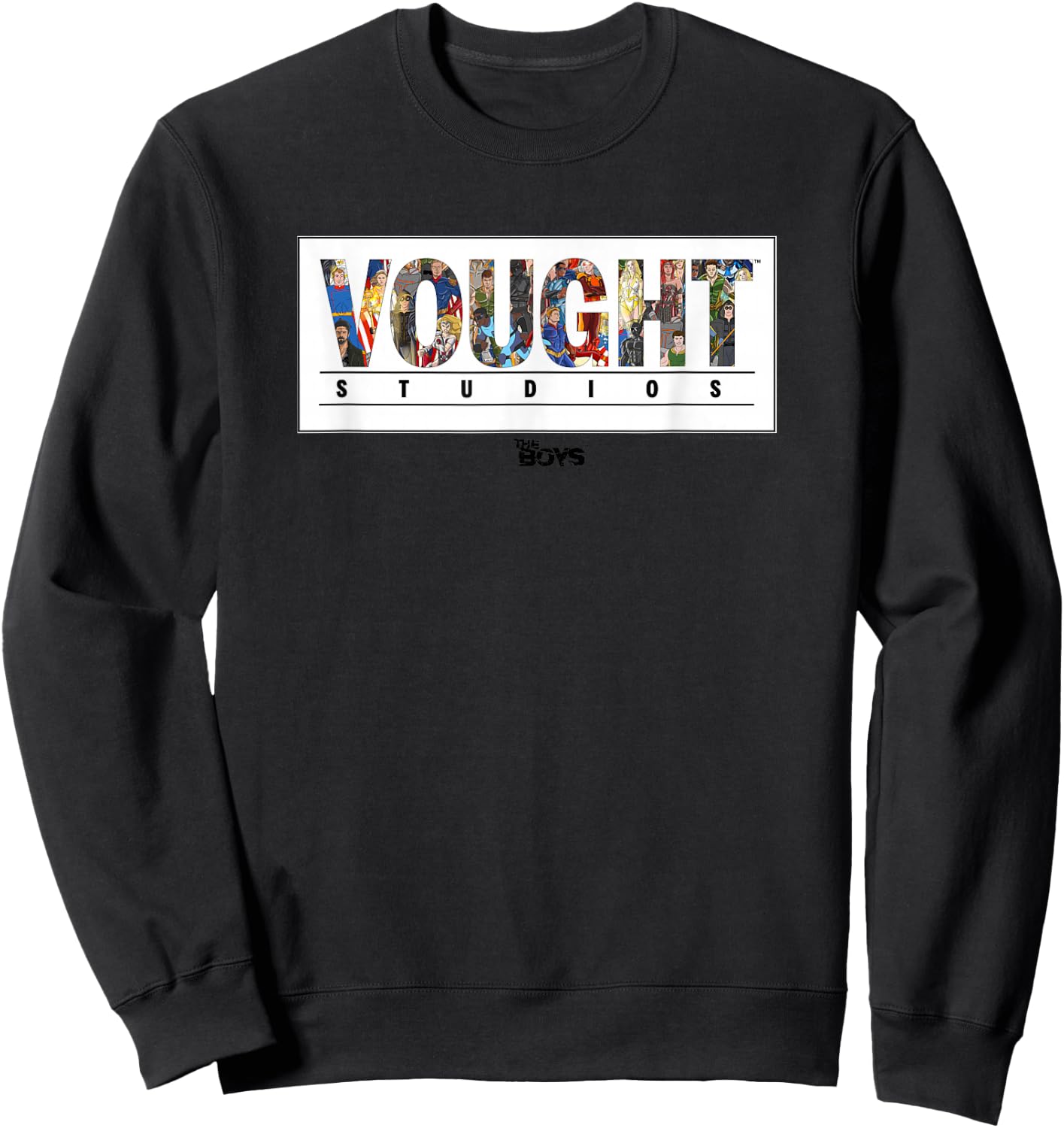 The Boys Vought Comic Logo Superhero TV Show Sweatshirt - Sweatshirt | Black