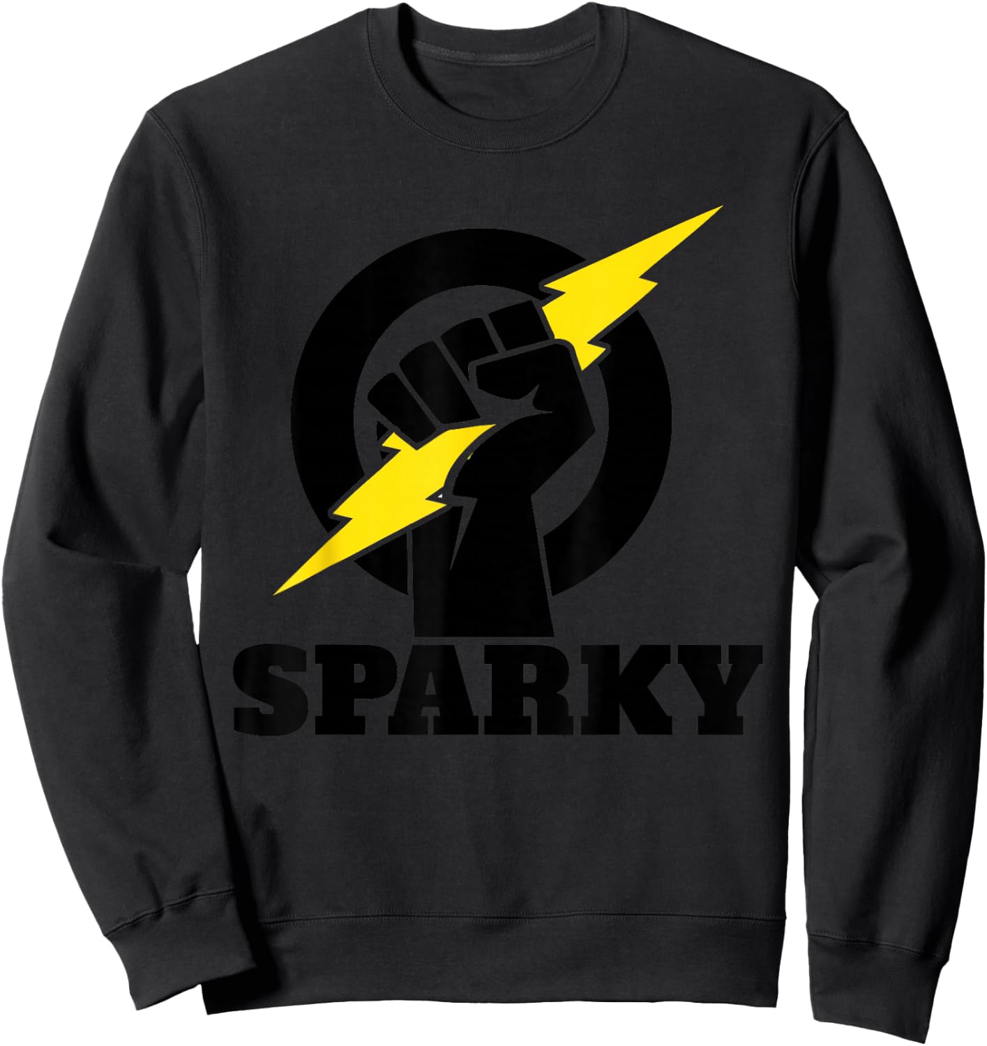 Electrician Lightning Bolt Electrician Sparky Sweatshirt - Sweatshirt | Black