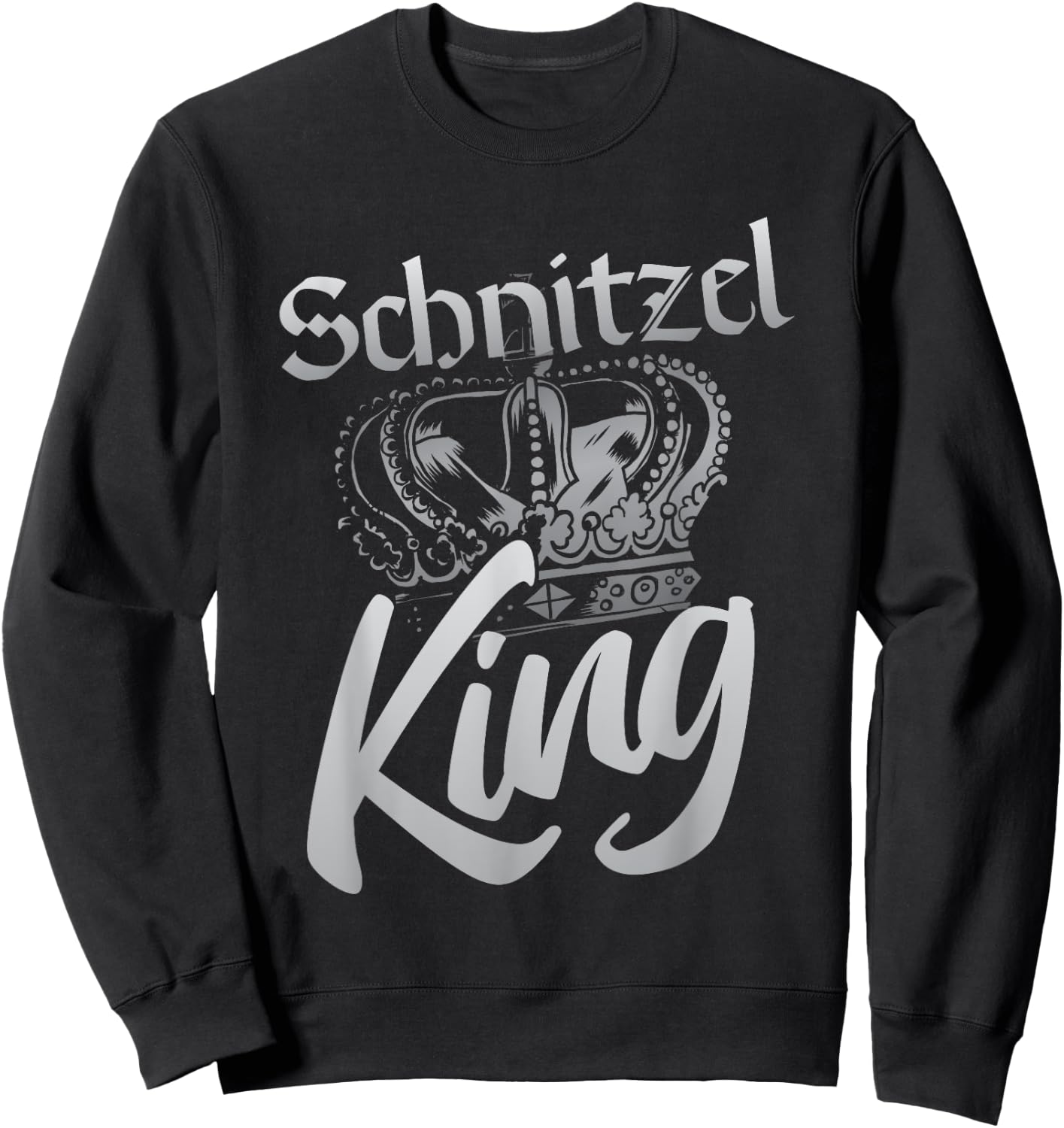 Schnitzel King Funny German Schnitzel Sweatshirt - Sweatshirt | Black