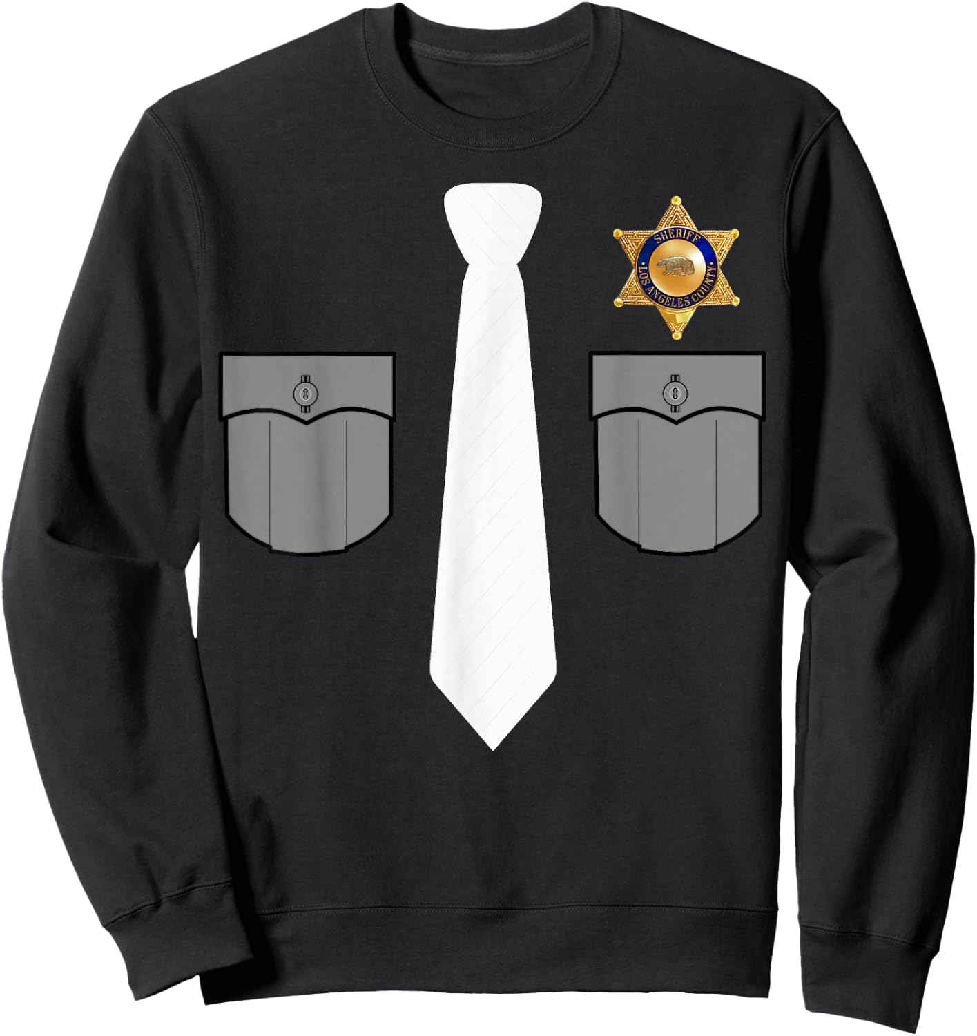 Prison Warden Prison Guard Costume Funny Gift Sweatshirt - Sweatshirt | Black