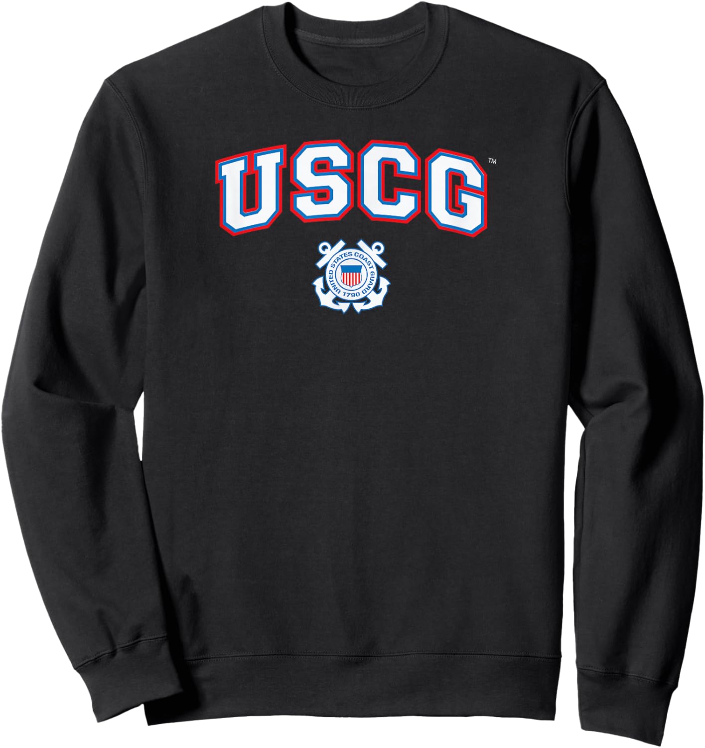 Uscg - United States Coast Guard Sweatshirt - Sweatshirt | Black