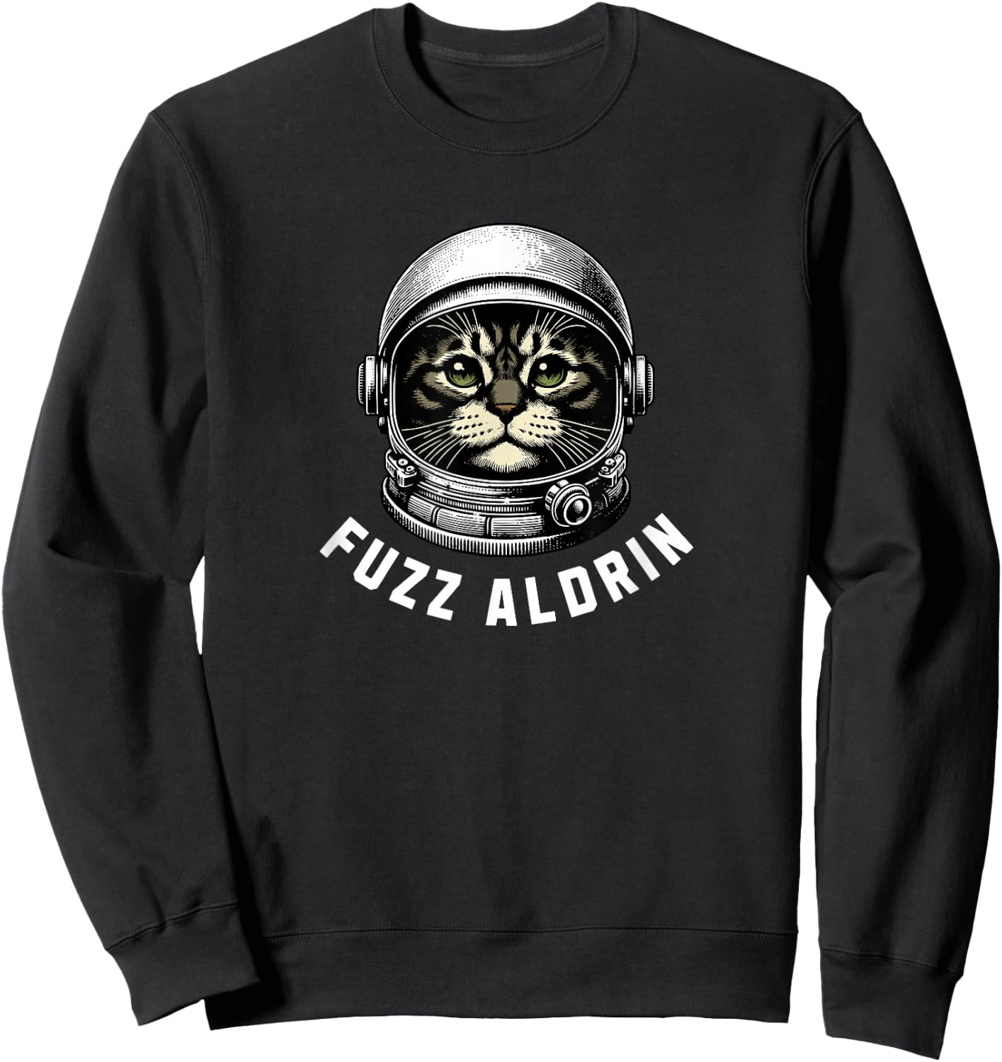 Fuzz Aldrin - Space cat Sweatshirt - Sweatshirt | Black