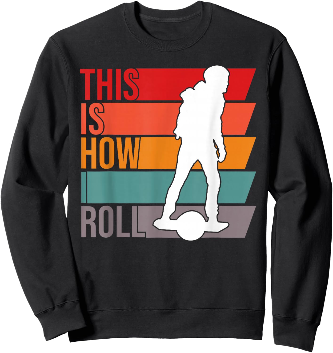 One wheel This Is How I Roll Retro Vintage Onewheel GT S Sweatshirt - Sweatshirt | Black