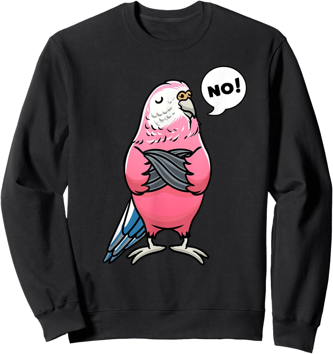 Bourke's Parrot Bird Lover Parakeet Sweatshirt - Sweatshirt | Black