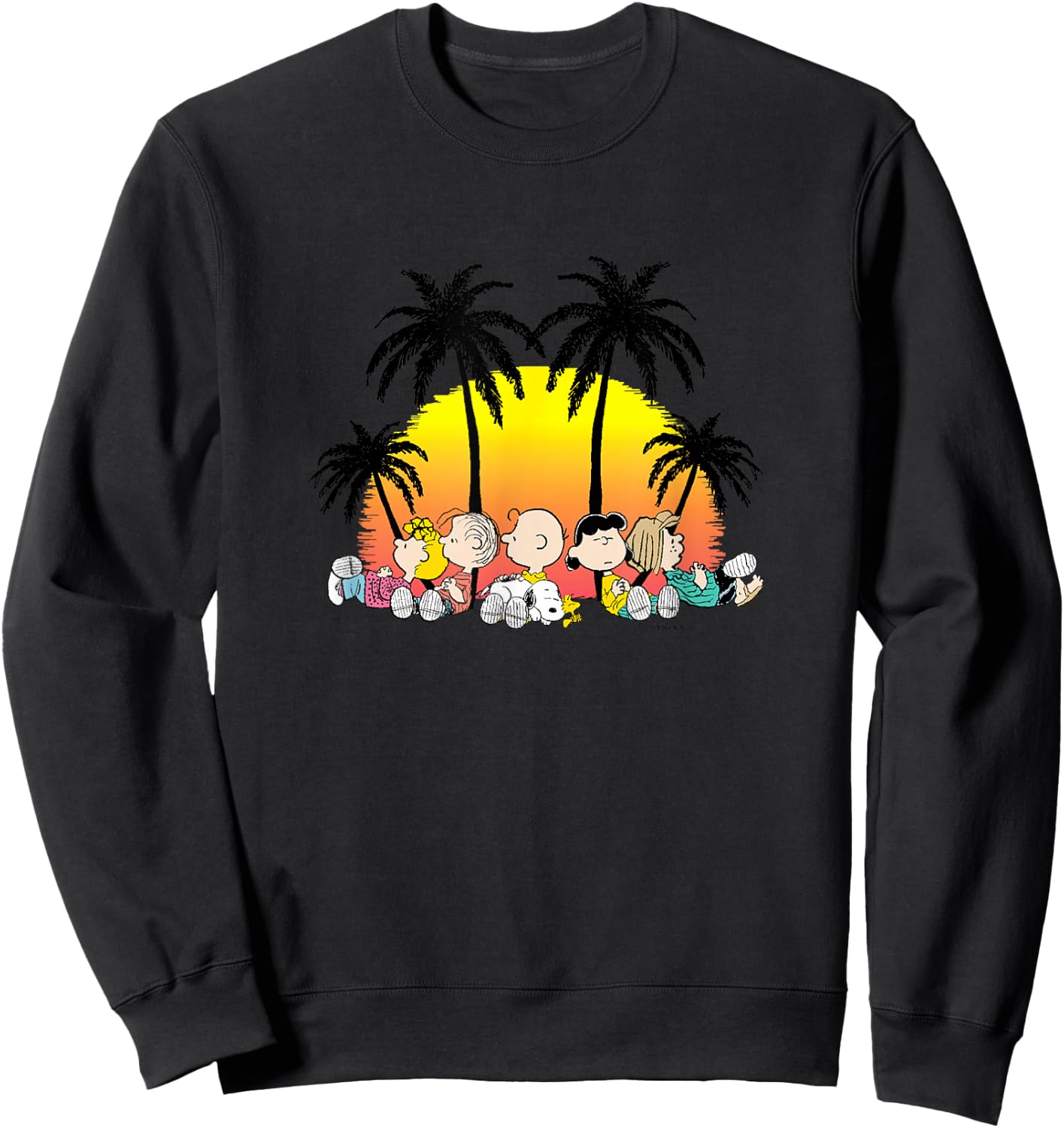 Peanuts - Snoopy Tropical Peanuts Sweatshirt - Sweatshirt | Black