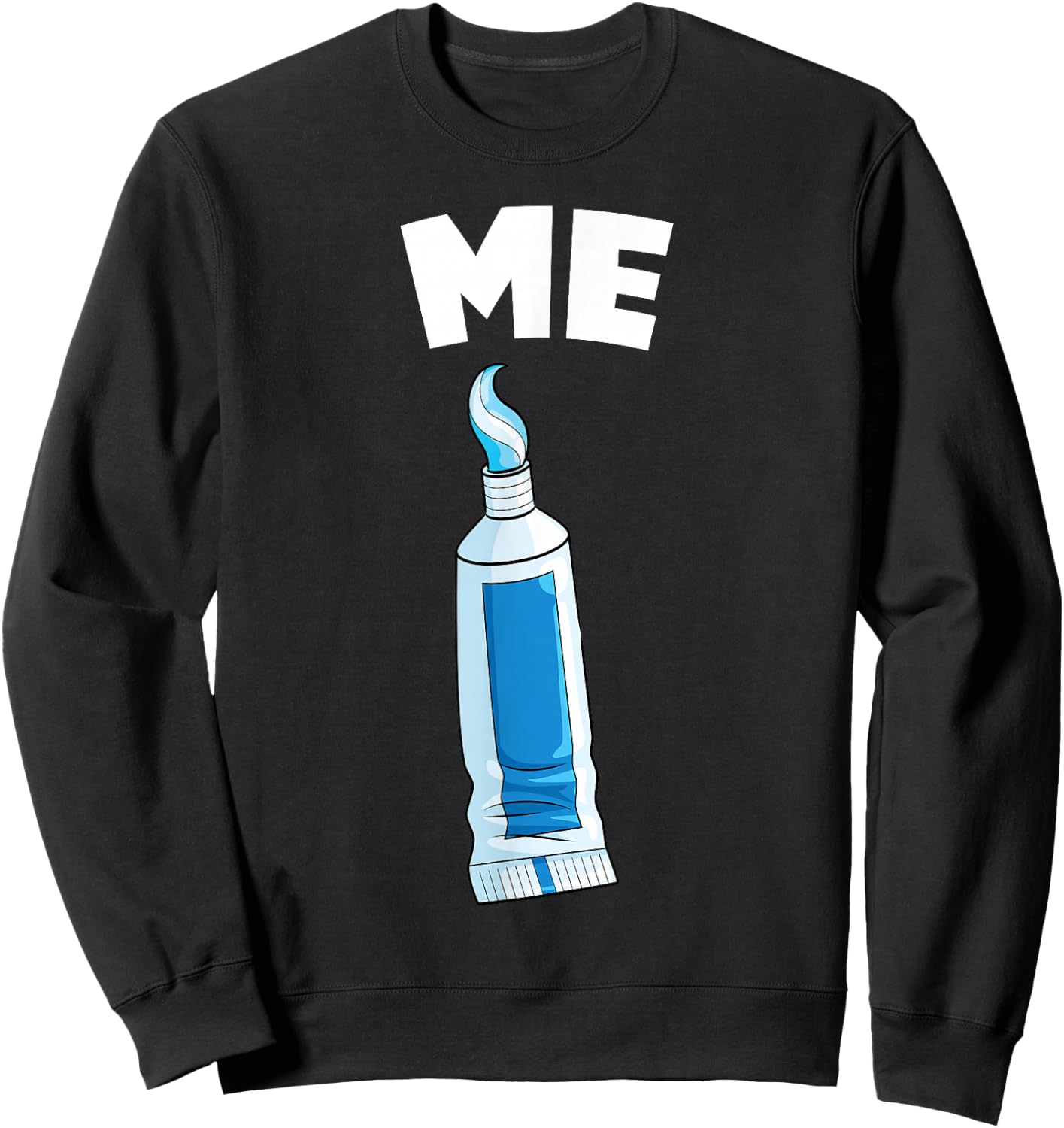 Toothpaste - Me - Costume - 2 of 2 Best Friends Matching Sweatshirt - Sweatshirt | Black