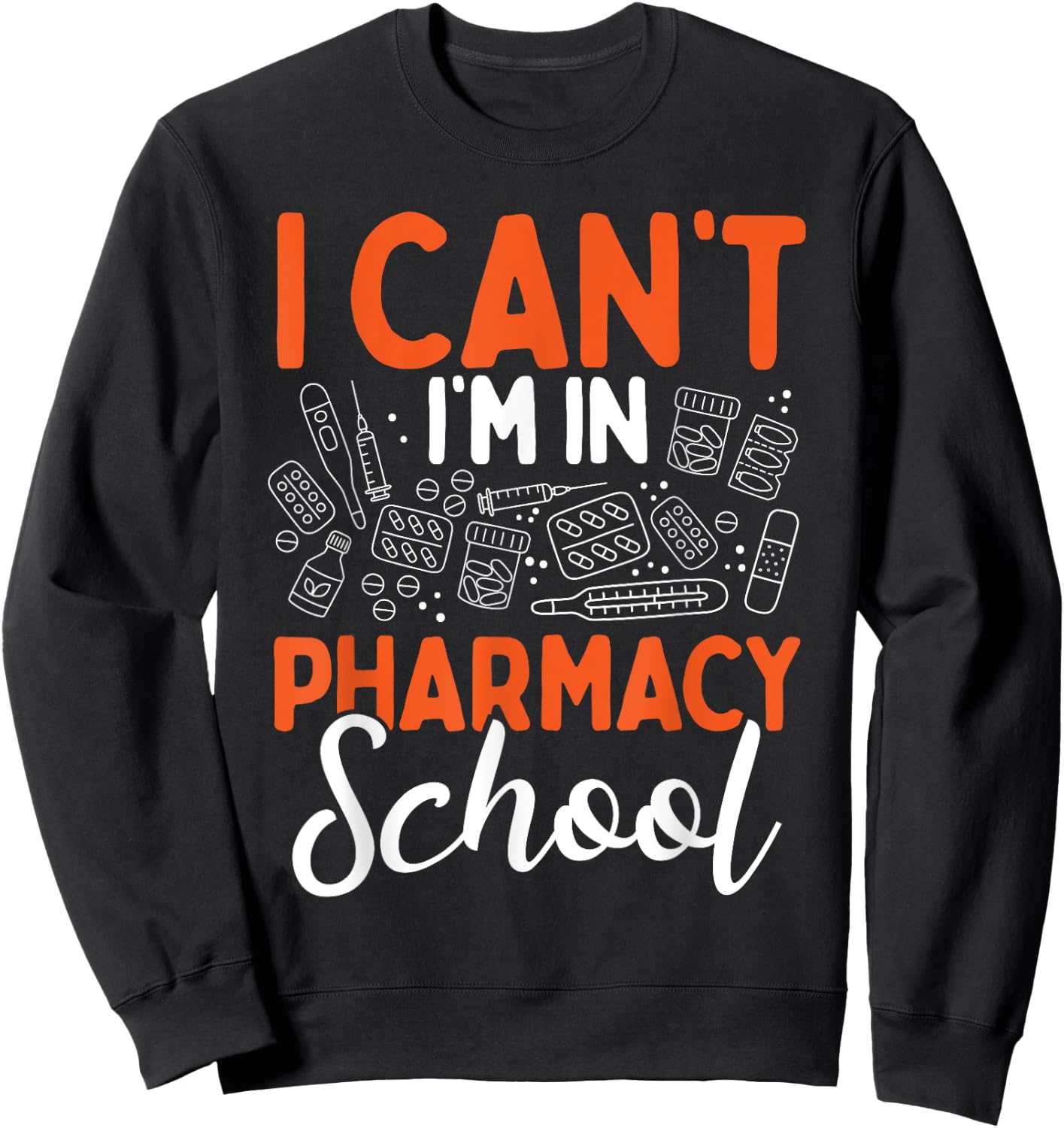 Pharmacy School Accessoires Future Pharmacist Essentials Sweatshirt - Sweatshirt | Black