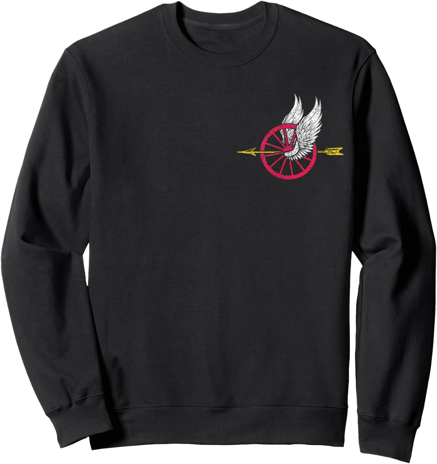 Police Motor Unit Wings Wheel and Arrow for Motor Officer Sweatshirt - Sweatshirt | Black