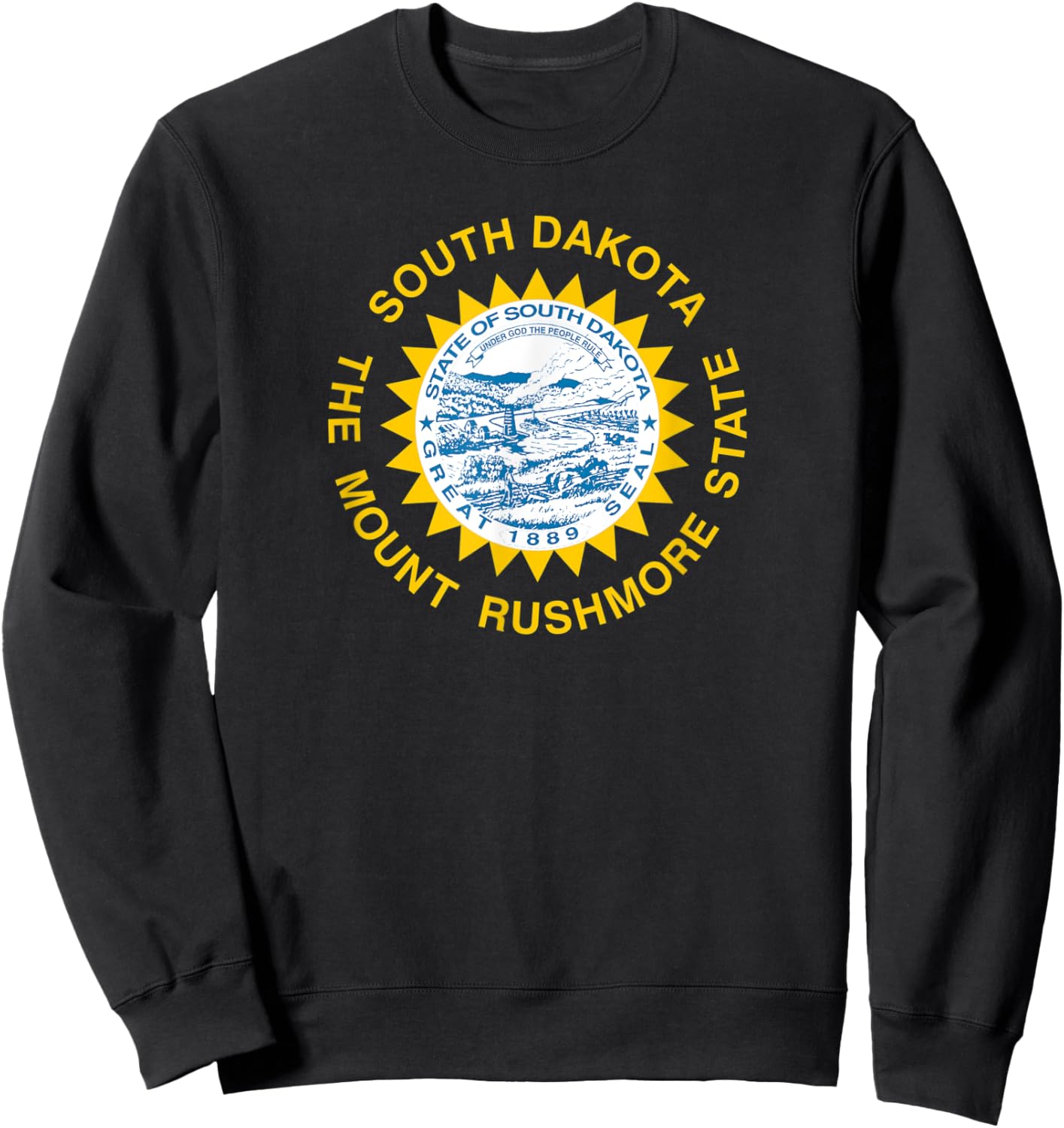 Flag of South Dakota Sweatshirt - Sweatshirt | Black