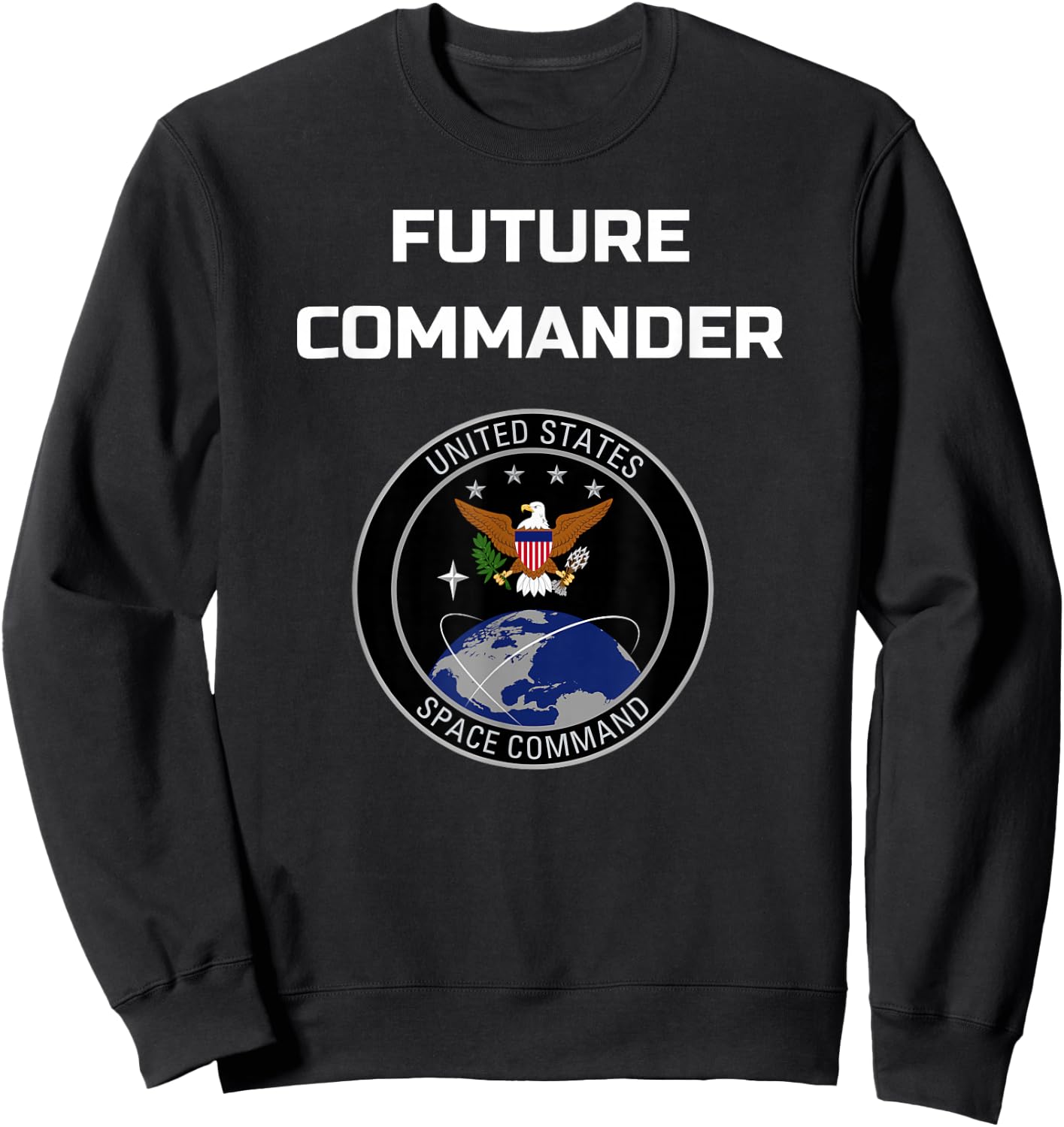 Future Commander United States Space Command Sweatshirt - Sweatshirt | Black