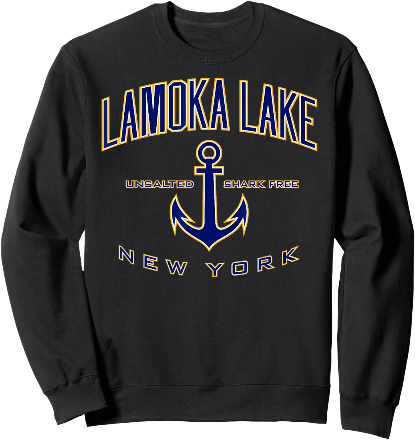 Lamoka Lake NY Sweatshirt - Sweatshirt | Black