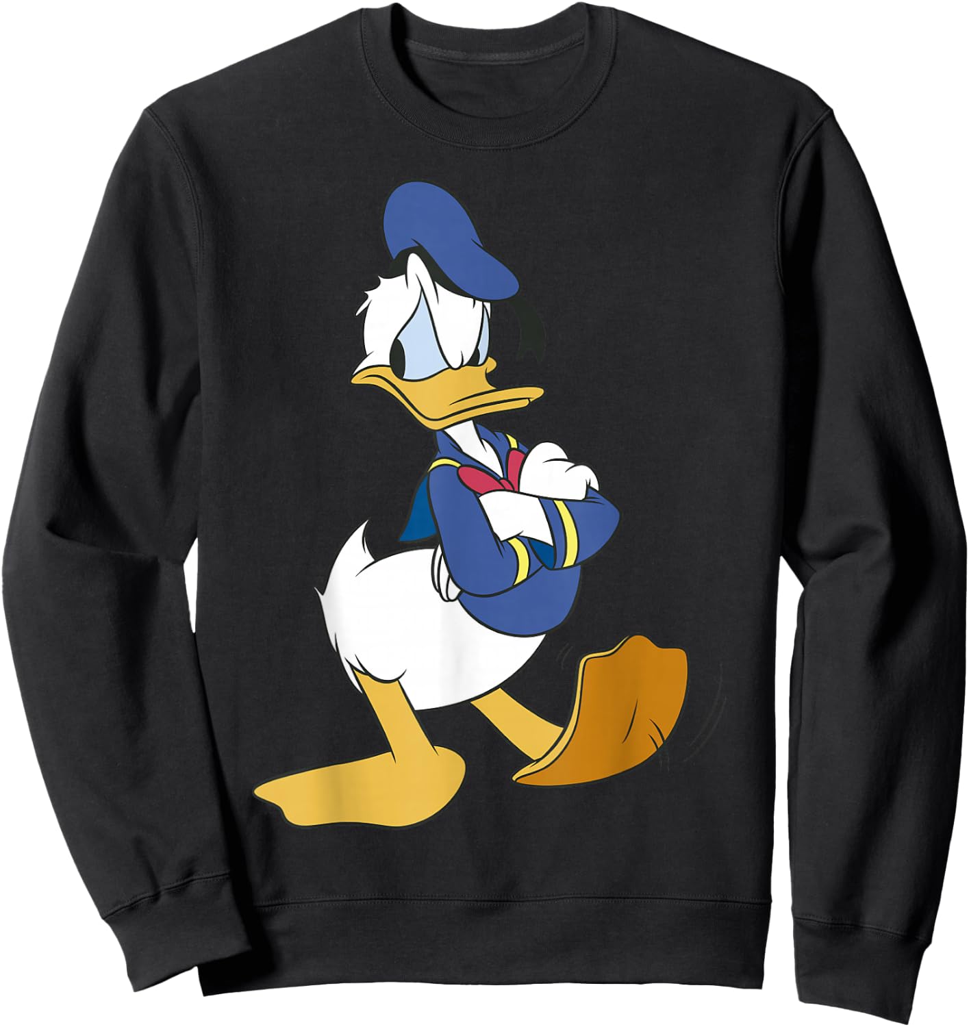 Disney Mickey And Friends Donald Duck Traditional Portrait Sweatshirt - Sweatshirt | Black