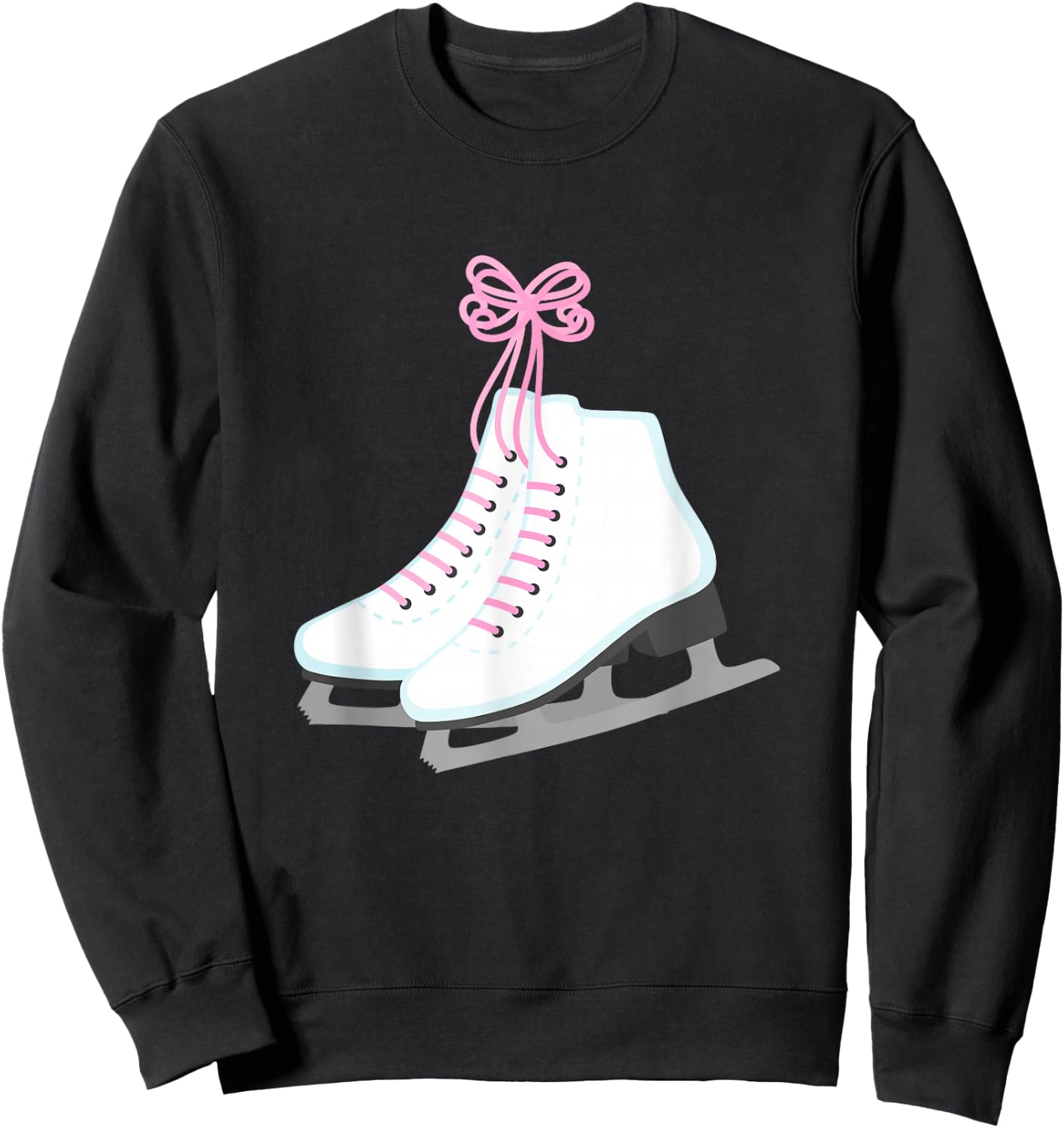 Ice Skate Figure Skating Skater Girls Teen Tween Women Coach Sweatshirt - Sweatshirt | Black