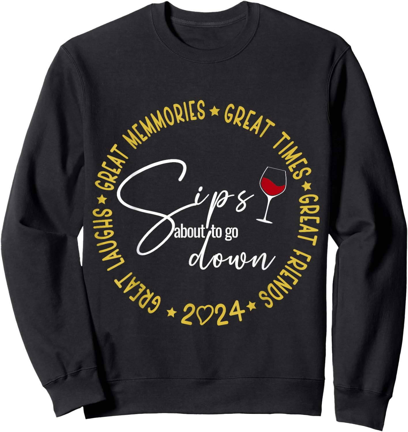Girls Trip 2024 Weekend Birthday Vacation Matching Sweatshirt - Sweatshirt | Black