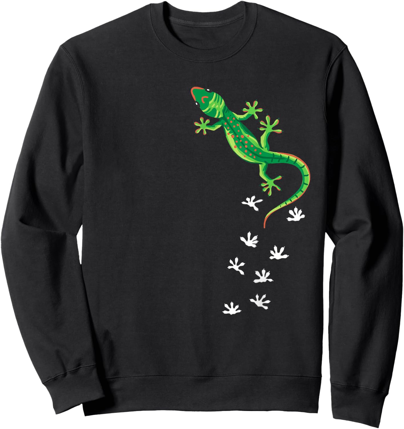 Cool Lizard Art Men Women Herpetology Reptile Lizard Lover Small Sweatshirt - Sweatshirt | Black
