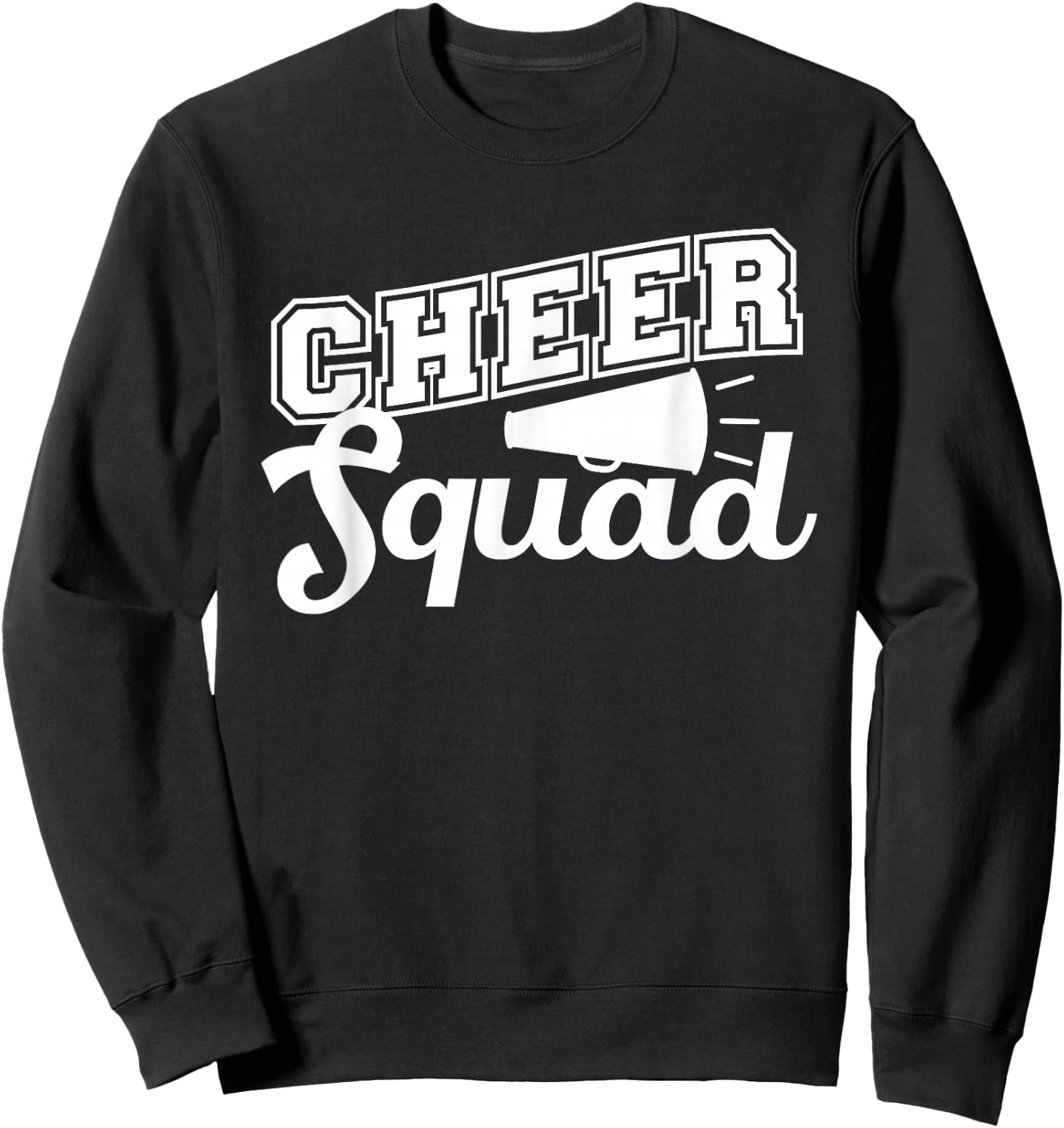 Cute Cheerleader Art Women Girls Cheer Squad Cheer Flyer Sweatshirt - Sweatshirt | Black
