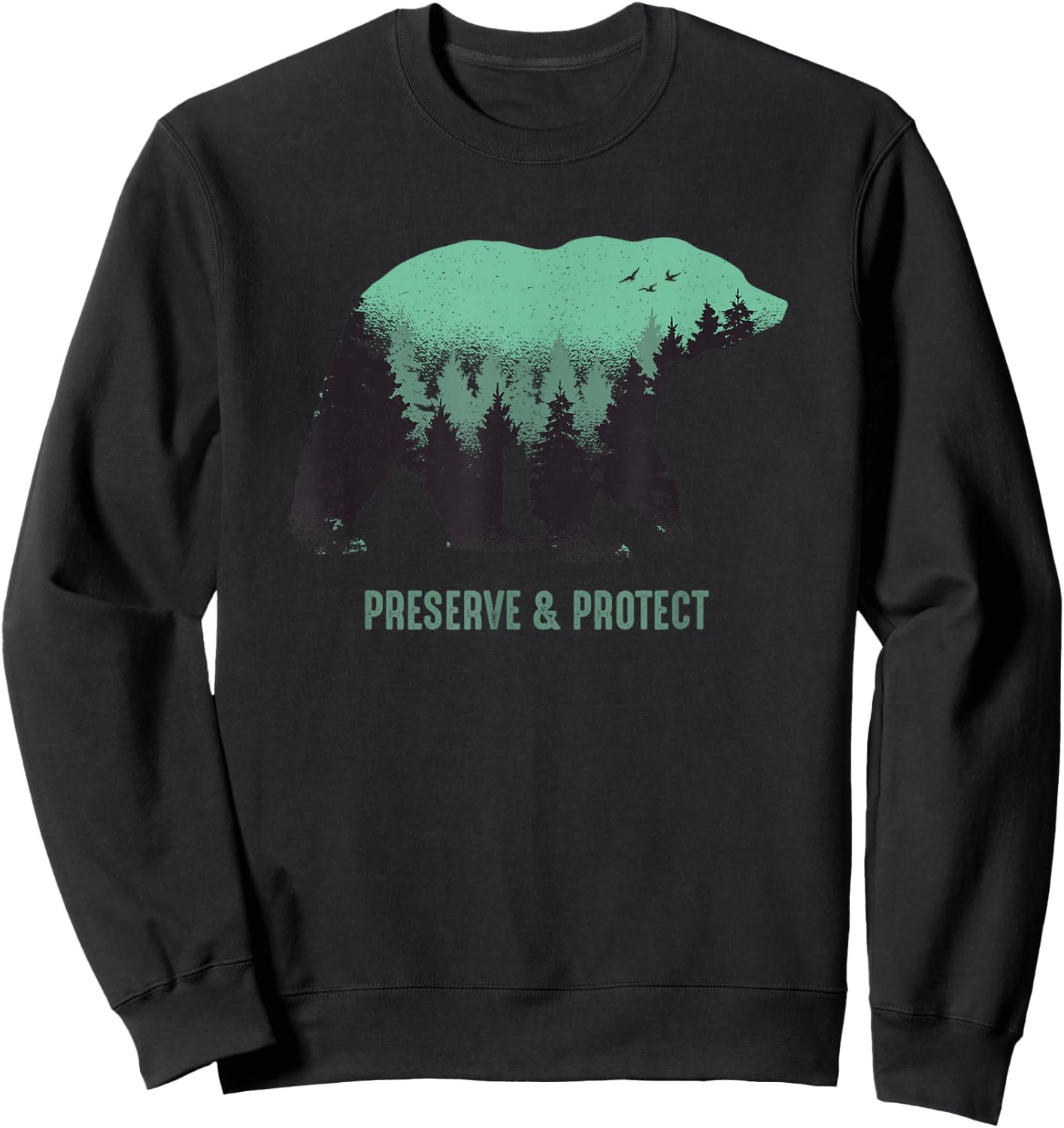 Preserve & Protect Vintage National Park Bear Sweatshirt - Sweatshirt | Black