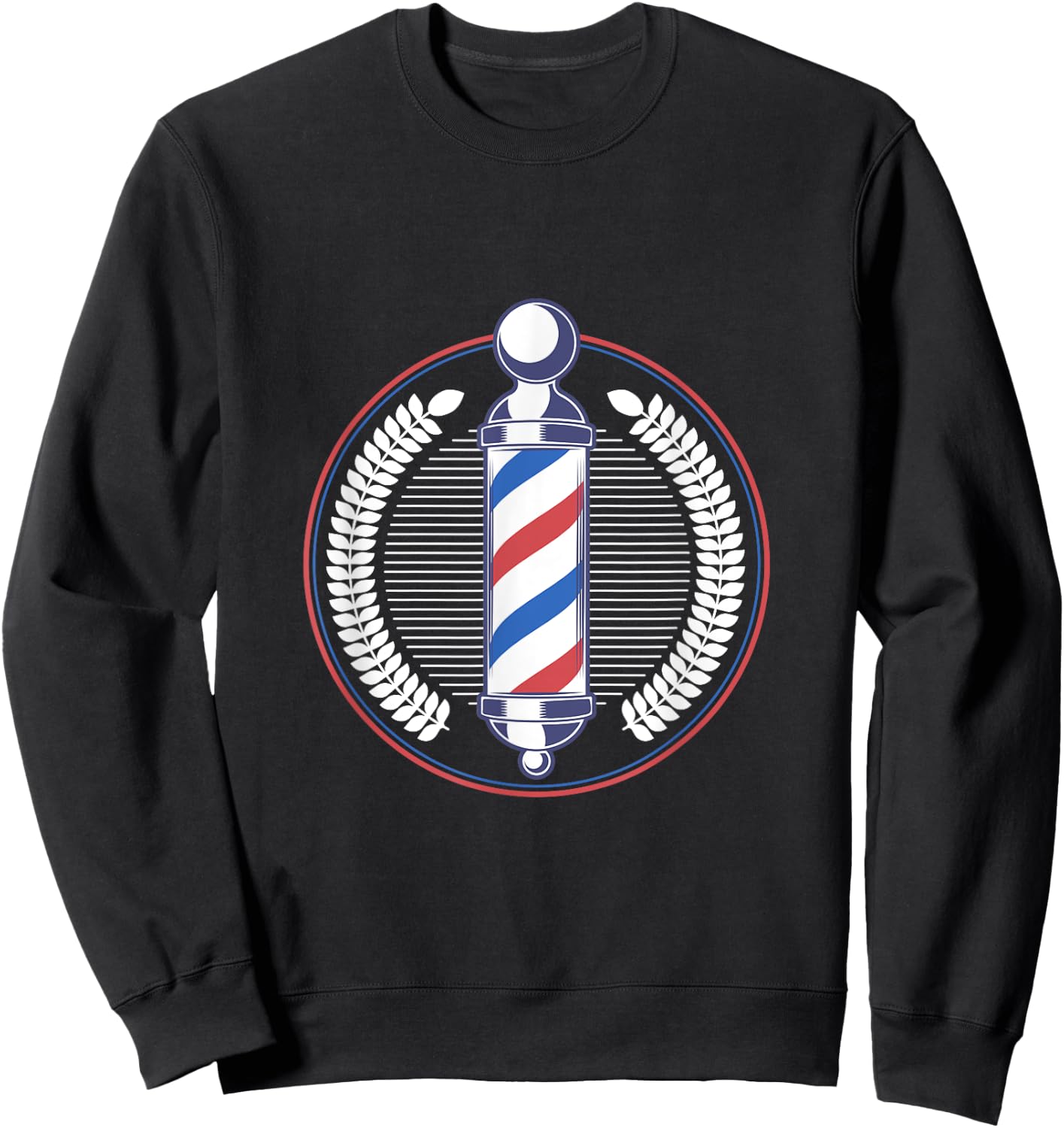 Barber Pole Barber Shop Sweatshirt - Sweatshirt | Black