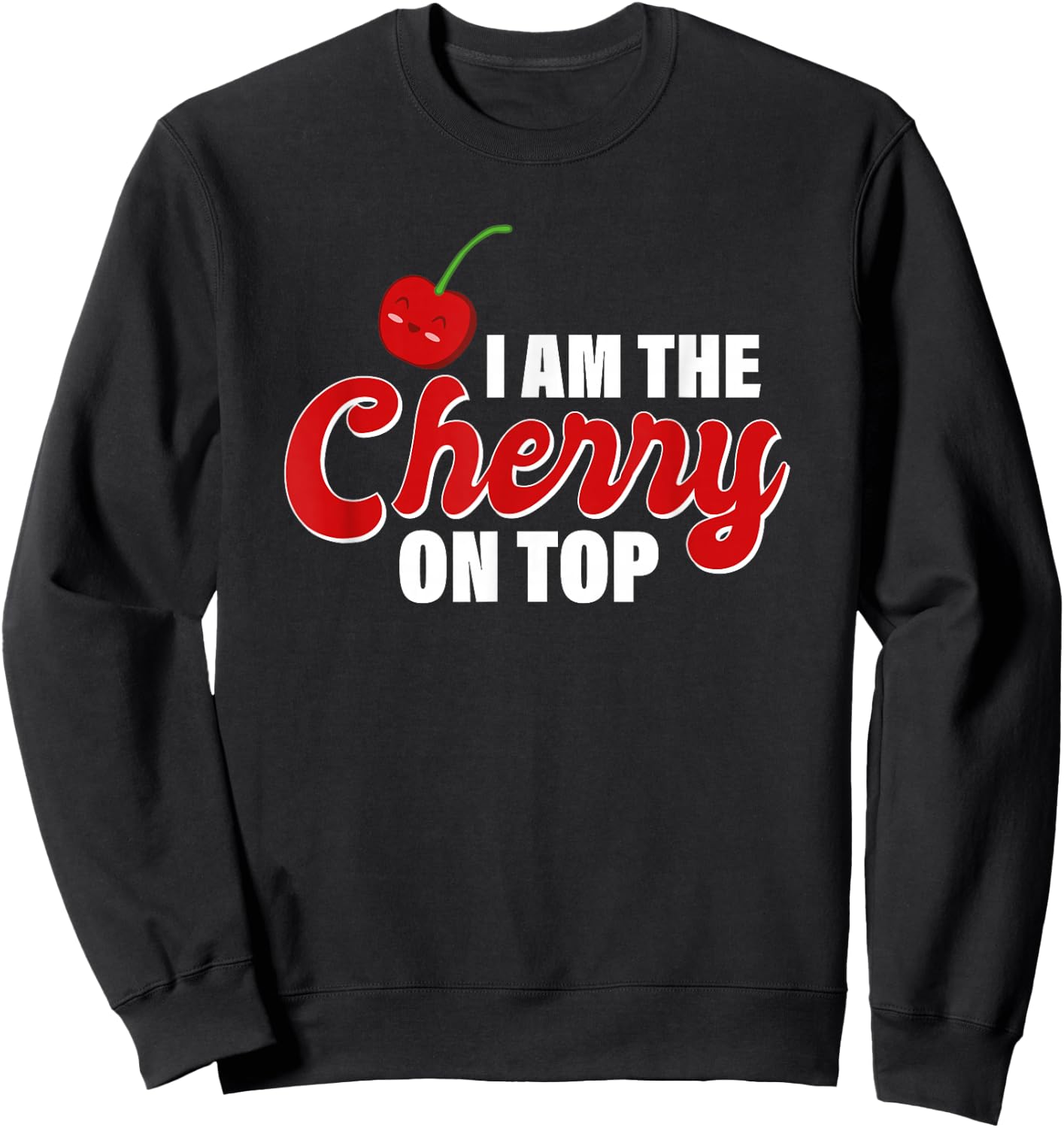 Kirschen Geschenk fr Frauen Women's Cherry Word Game Black 3XL Classic Fit Short Sleeve Sweatshirt - Sweatshirt | Black
