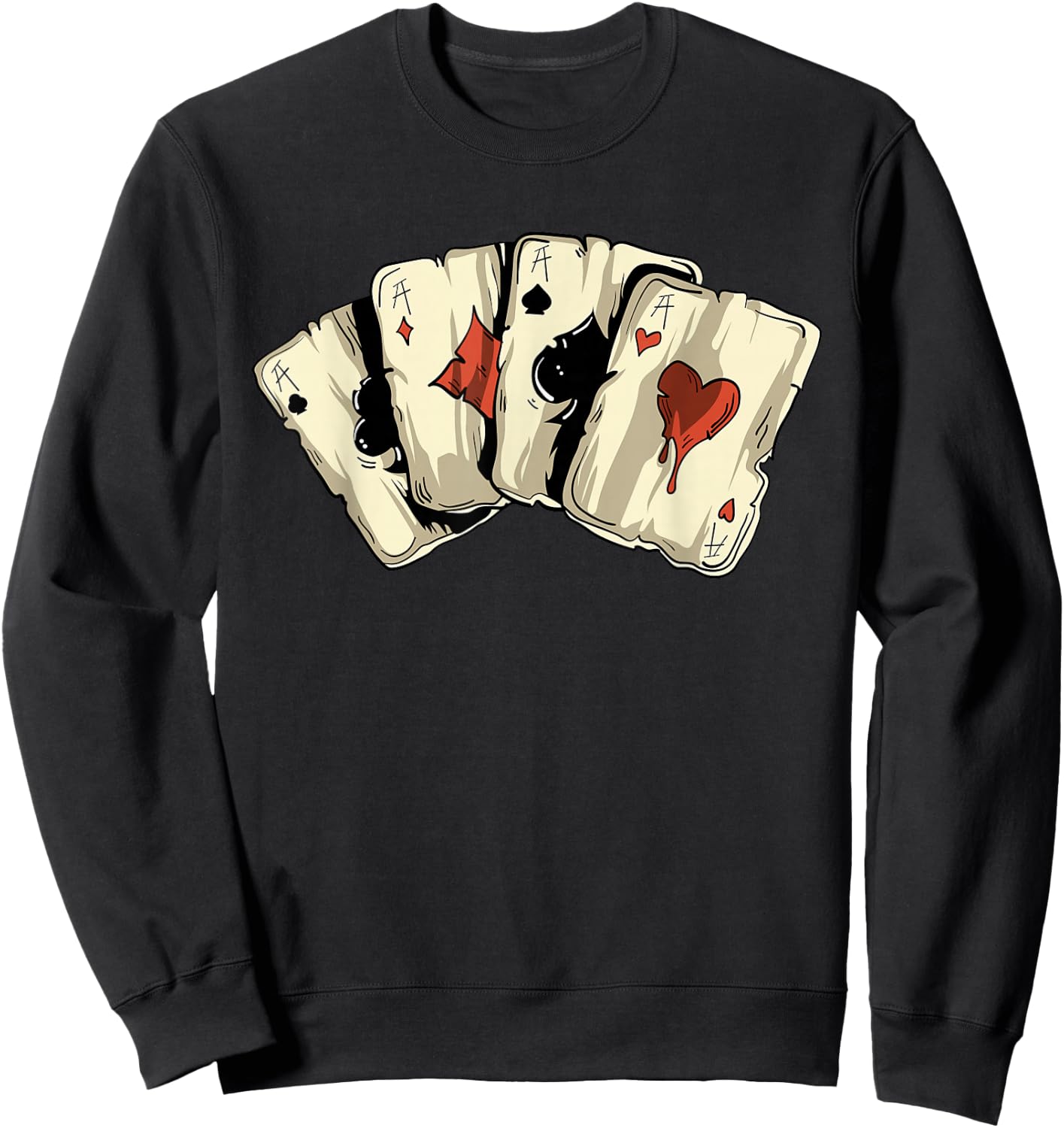 Poker Player Texas Holdem - Card Game Poker Sweatshirt - Sweatshirt | Black
