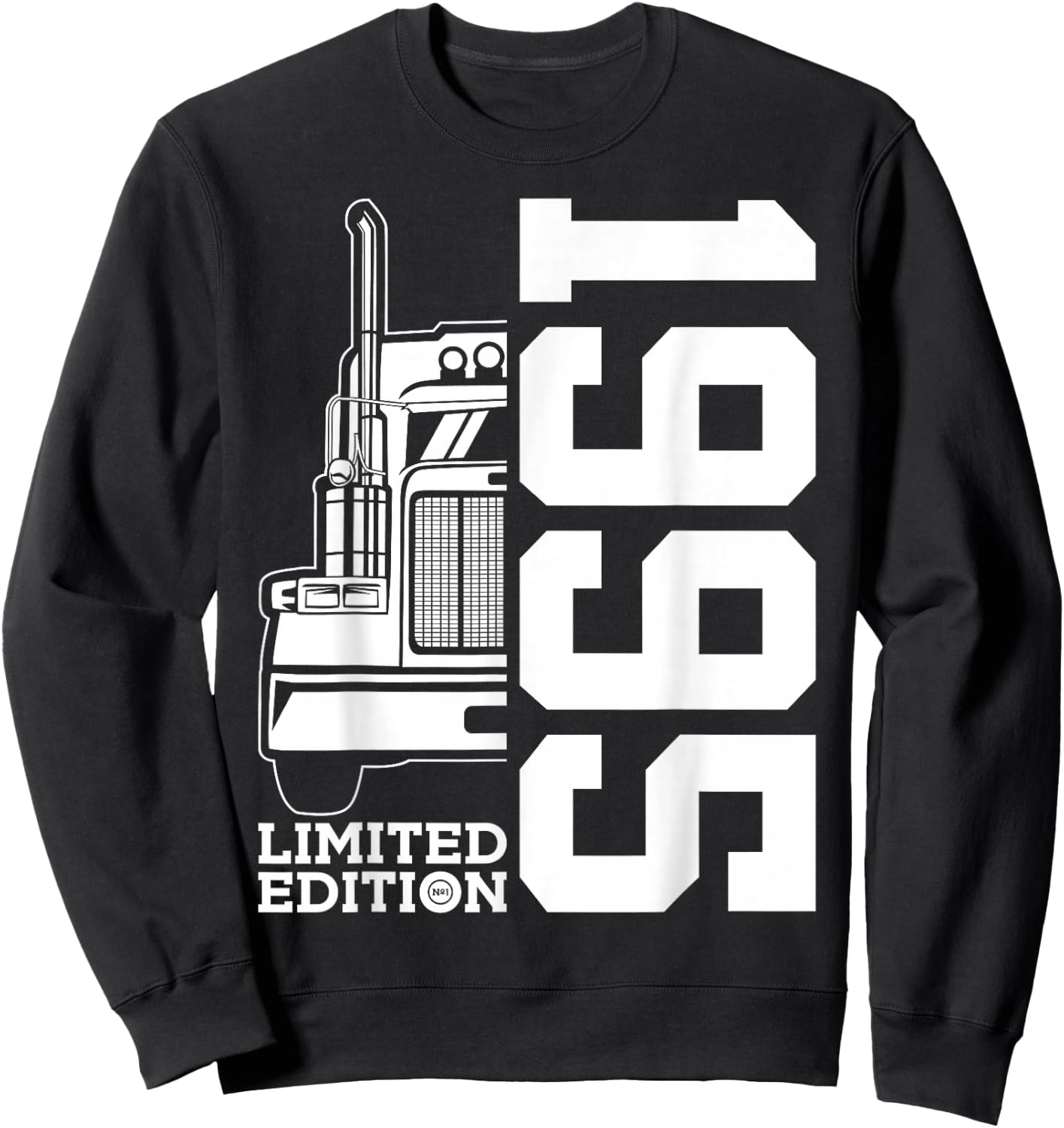 31 Years Trucker 1995 Trucker Driver 31st Birthday Sweatshirt - Sweatshirt | Black