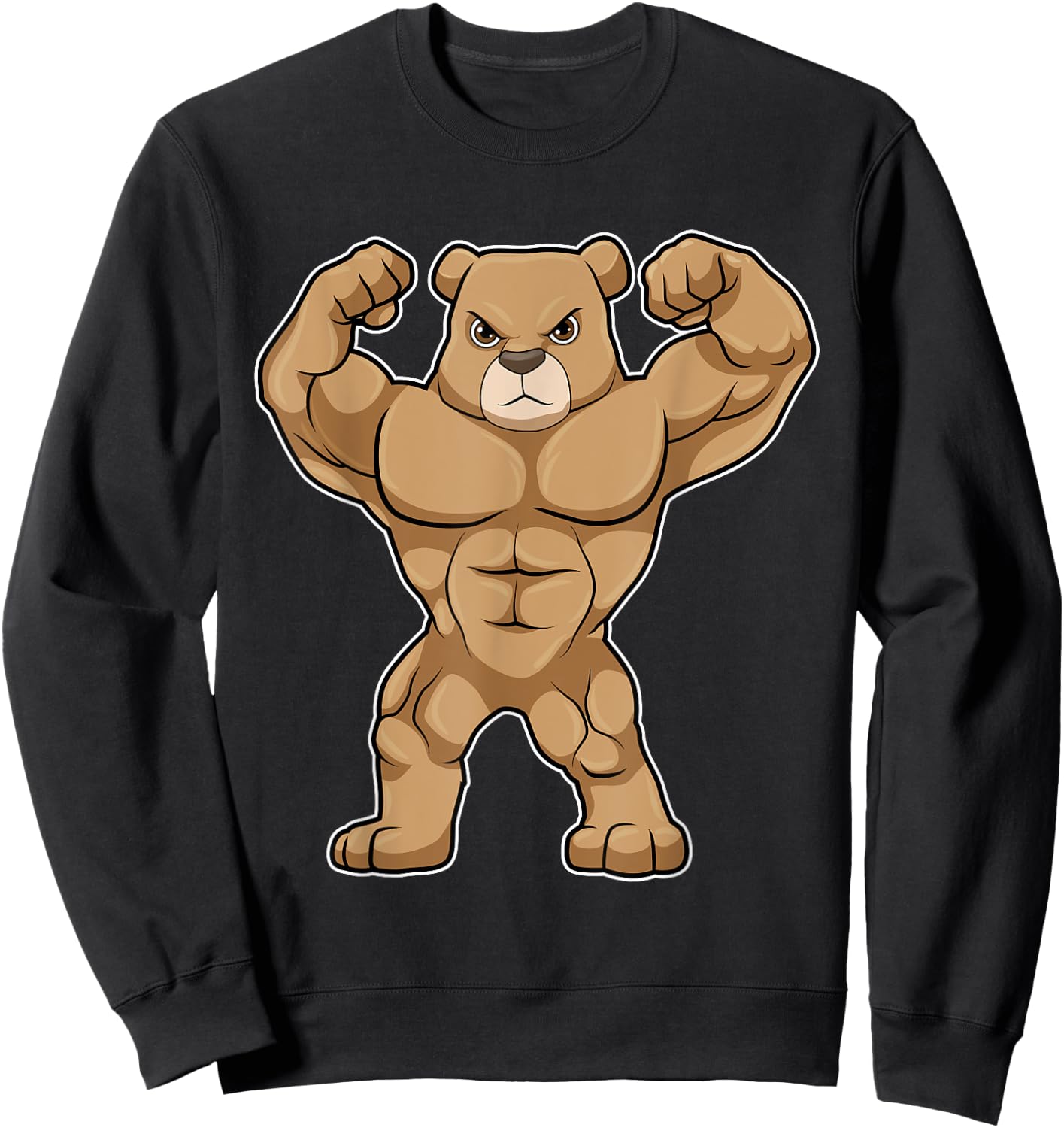 Bear Bodybuilder Bodybuilding Sports Sweatshirt - Sweatshirt | Black