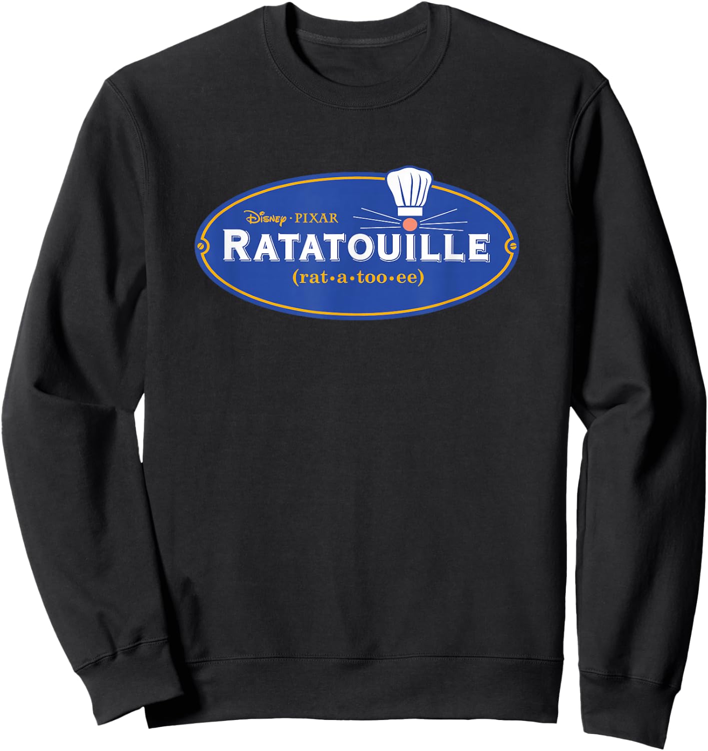Disney Pixar Ratatouille Movie Logo Sweatshirt - Sweatshirt | Black