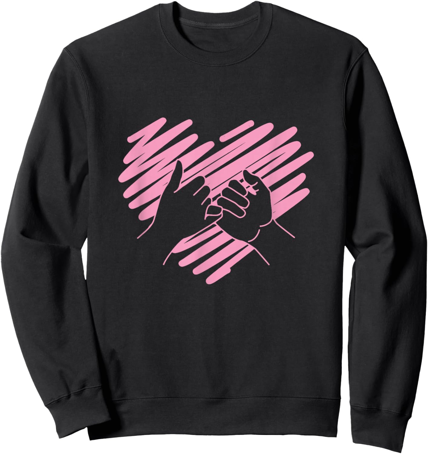 Best Friend Pinky Promise - Aesthetic Gift Sweatshirt - Sweatshirt | Black