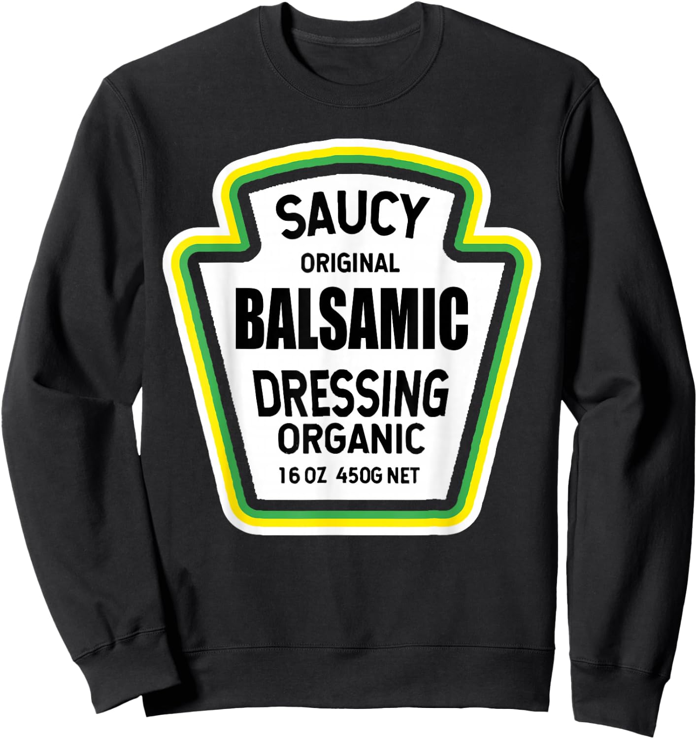 Balsamic Dressing Salad Easy Halloween Costume Matching Sweatshirt - Sweatshirt | Black