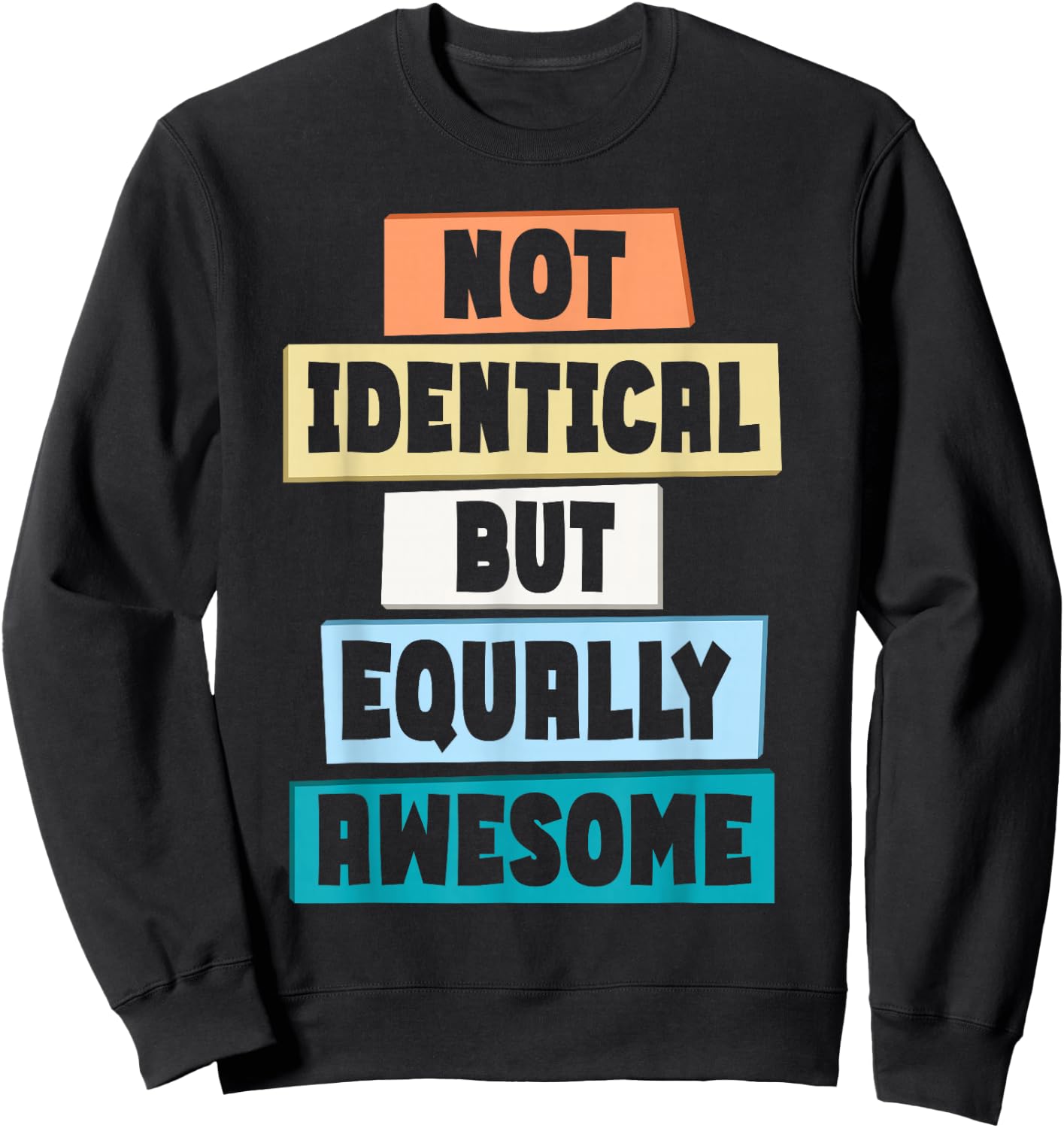 Matching Twin Sibling Twinning Twins Matching Fraternal Sweatshirt - Sweatshirt | Black
