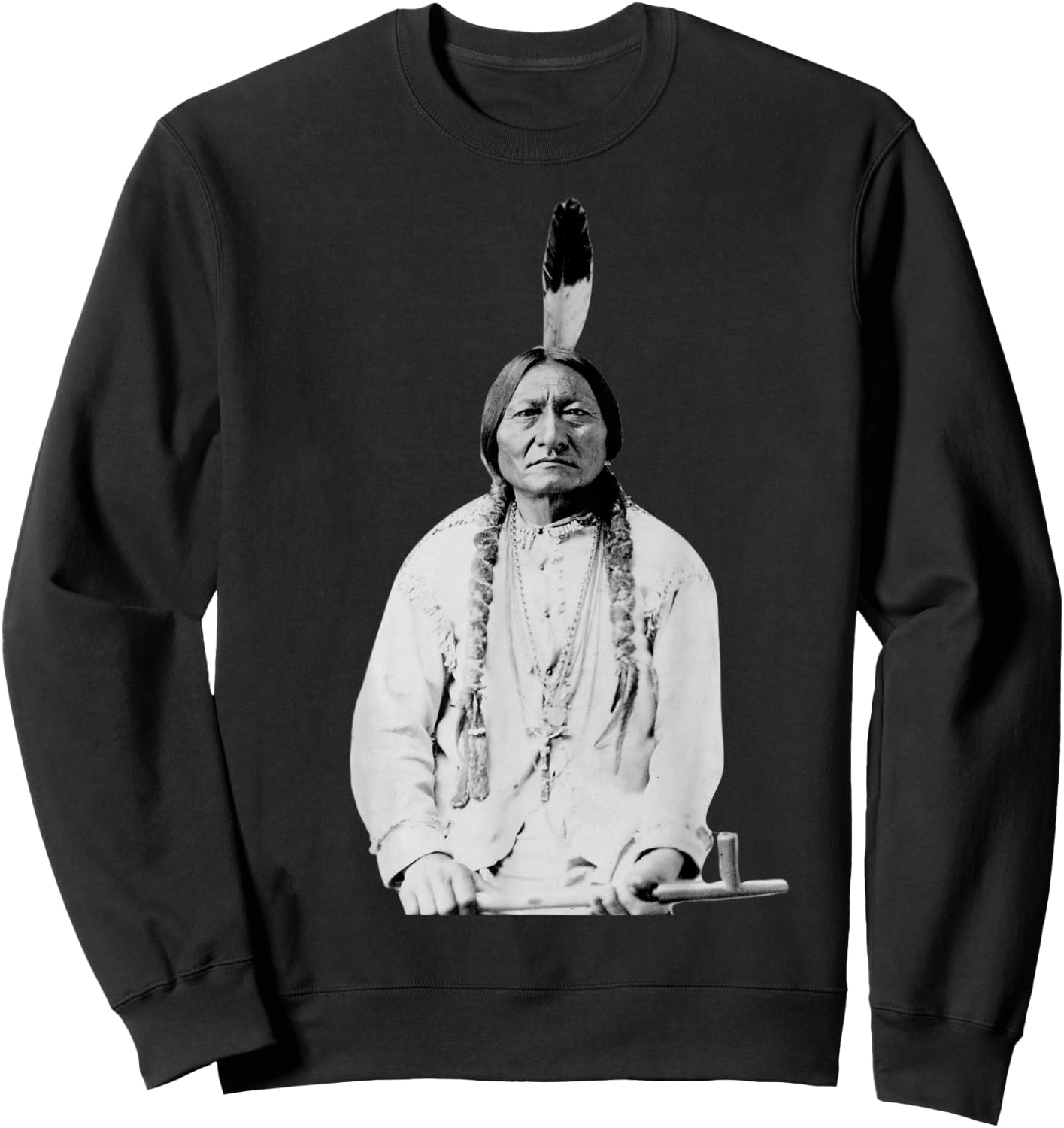 Sitting Bull Native American Indian Chief Lakota Sioux Gift Sweatshirt - Sweatshirt | Black