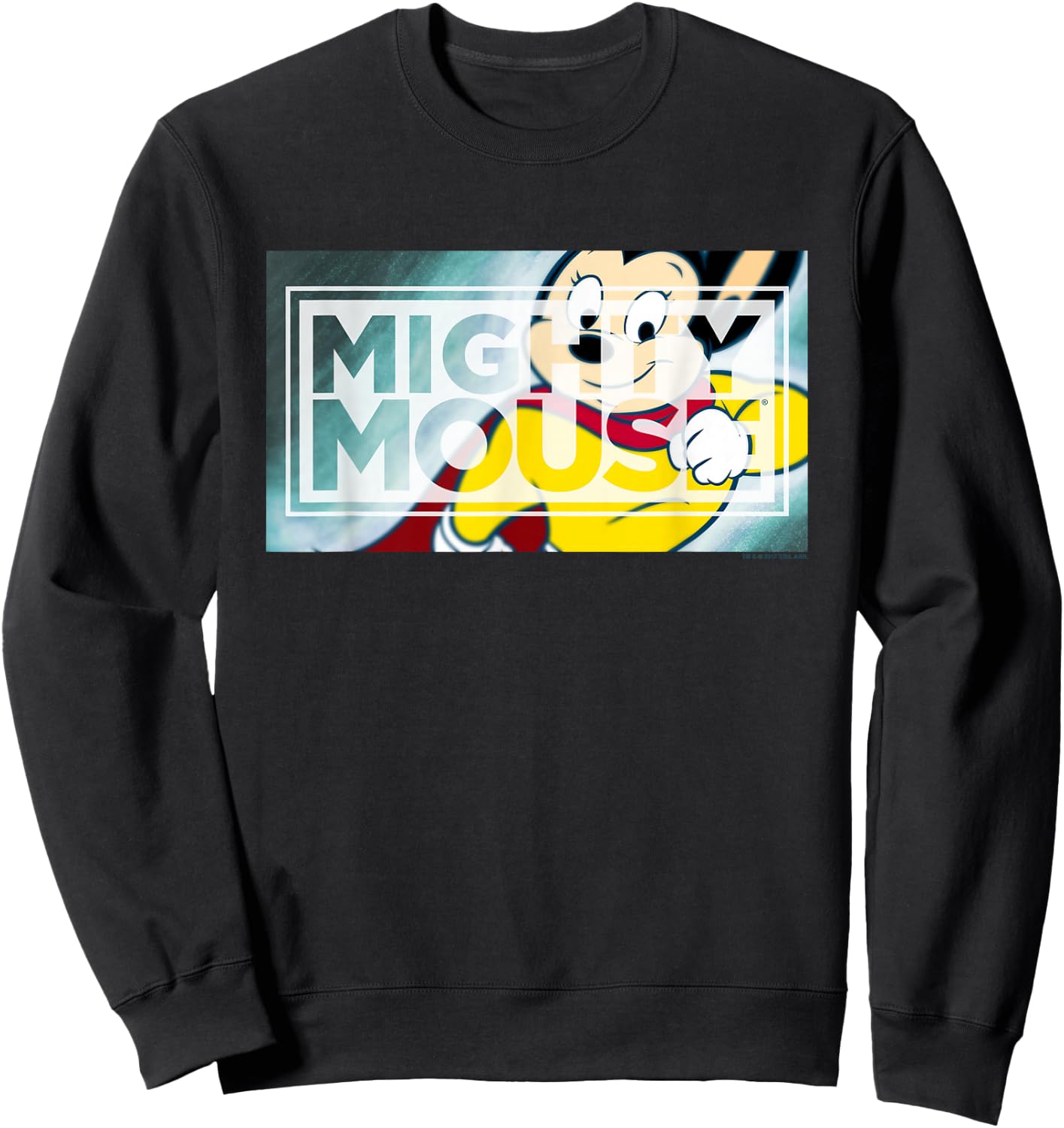 Mighty Mouse Mighty Rectangle Sweatshirt - Sweatshirt | Black