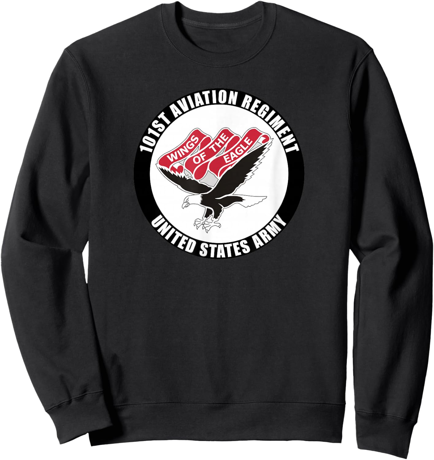 101st Aviation Regiment United States Army Veteran Military Sweatshirt - Sweatshirt | Black