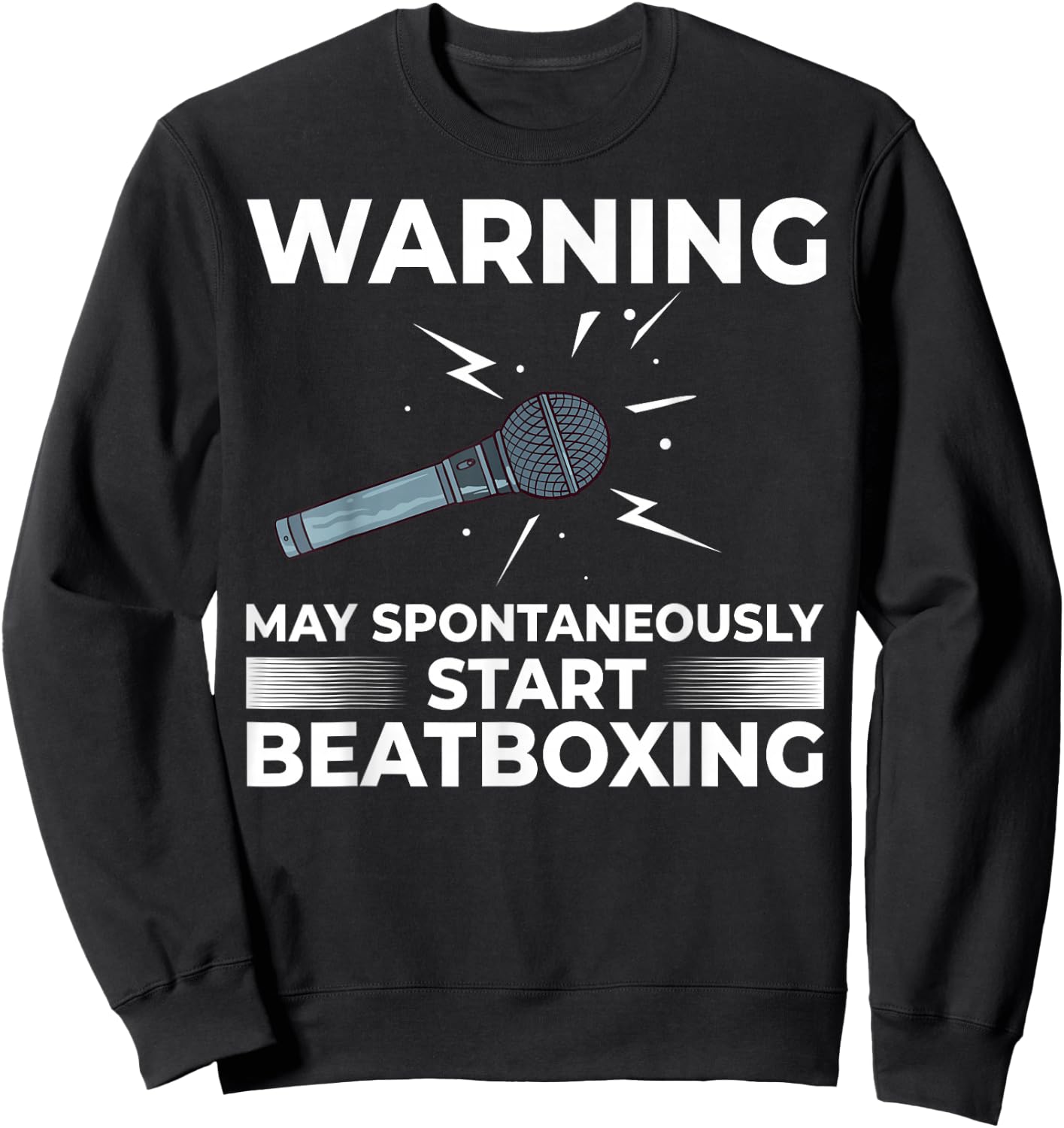Beatboxing Music Challenge Beat Beatbox Sweatshirt - Sweatshirt | Black