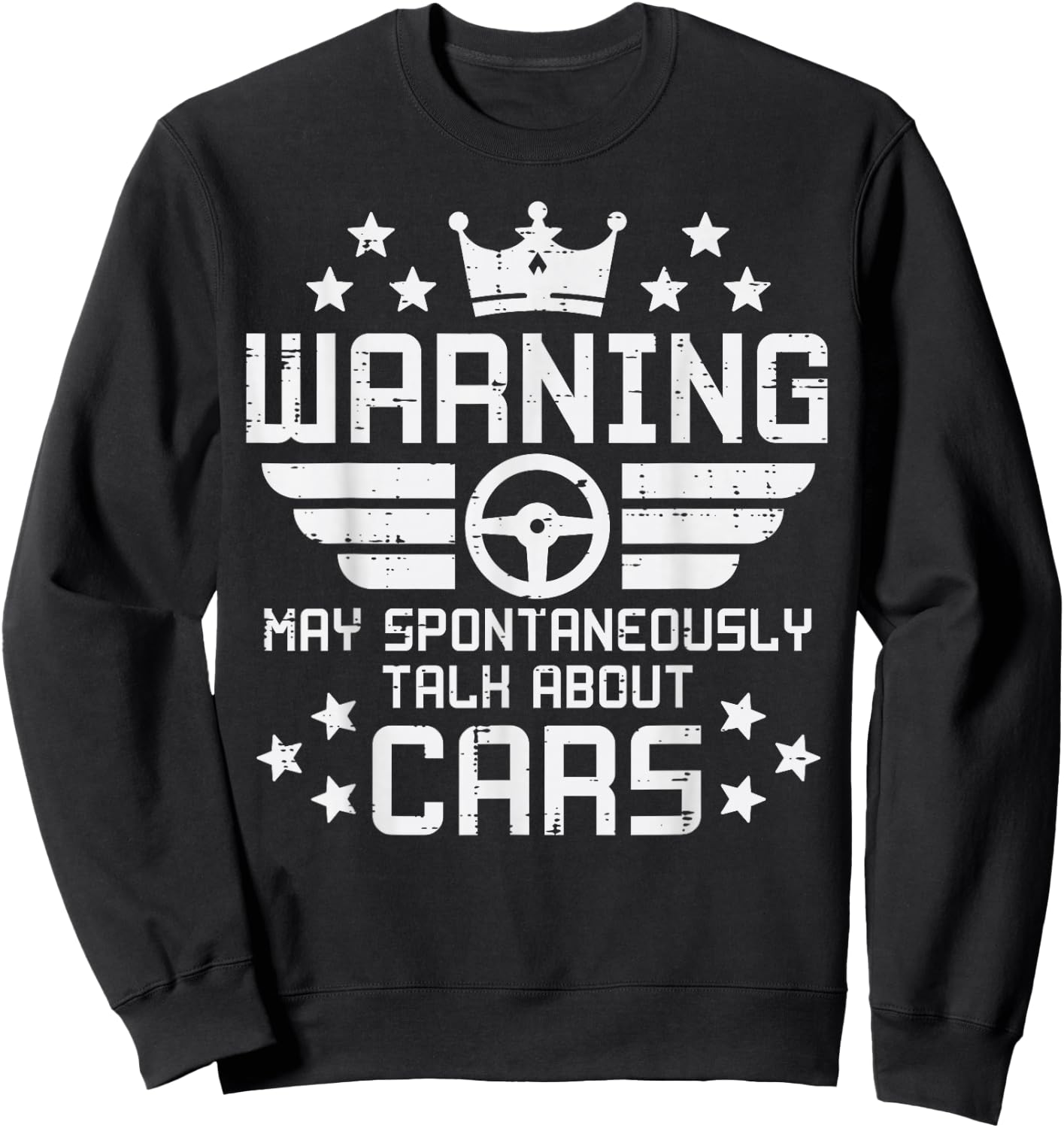 Warning Talk About Cars Funny Car Auto Mechanic Garage Men Sweatshirt - Sweatshirt | Black