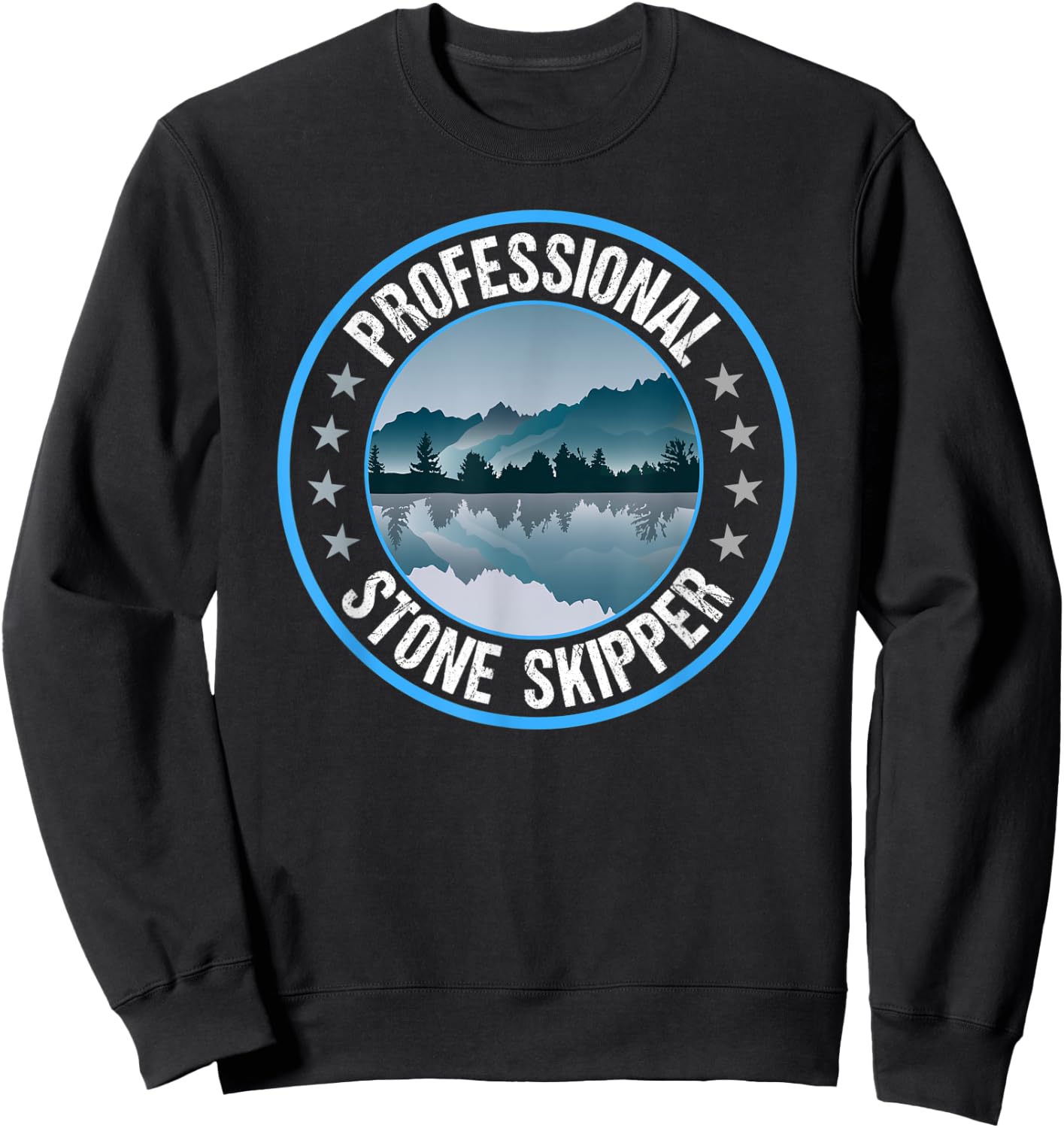 Professional Stone Skipper Stone Skipping Sweatshirt - Sweatshirt | Black