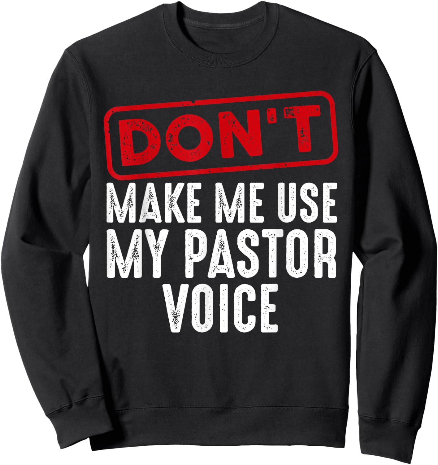 Funny Pastor Art Women Christian Preacher Priest Sweatshirt - Sweatshirt | Black