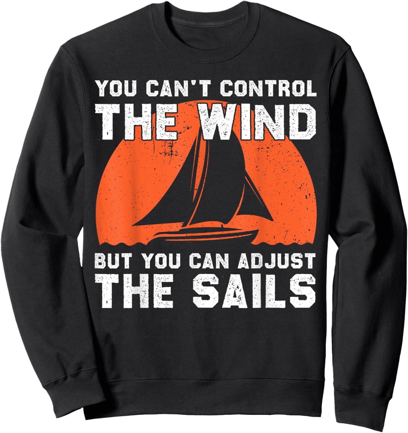 Funny Sailing Art Women Sailor Sail Boat Lovers Sweatshirt - Sweatshirt | Black