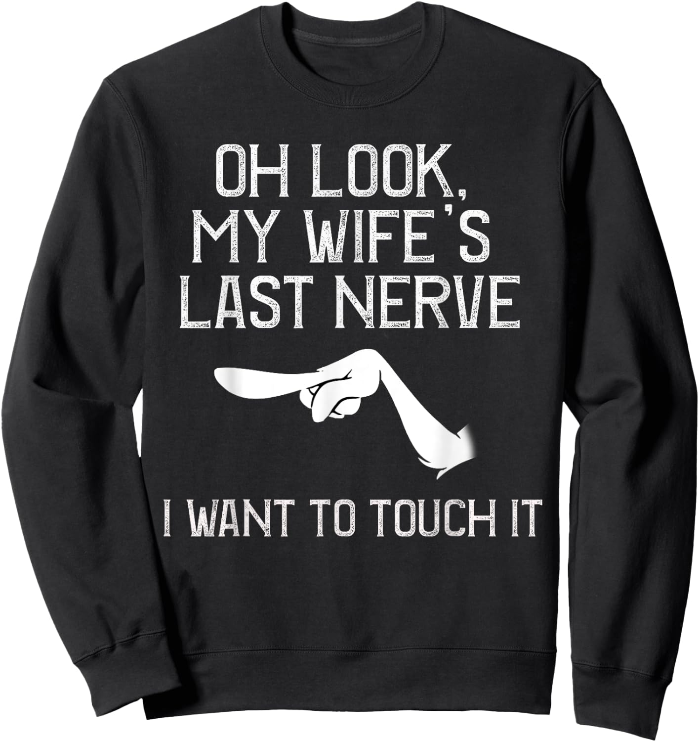 Funny Sarcastic Meme Mans prize Marriage Sweatshirt - Sweatshirt | Black