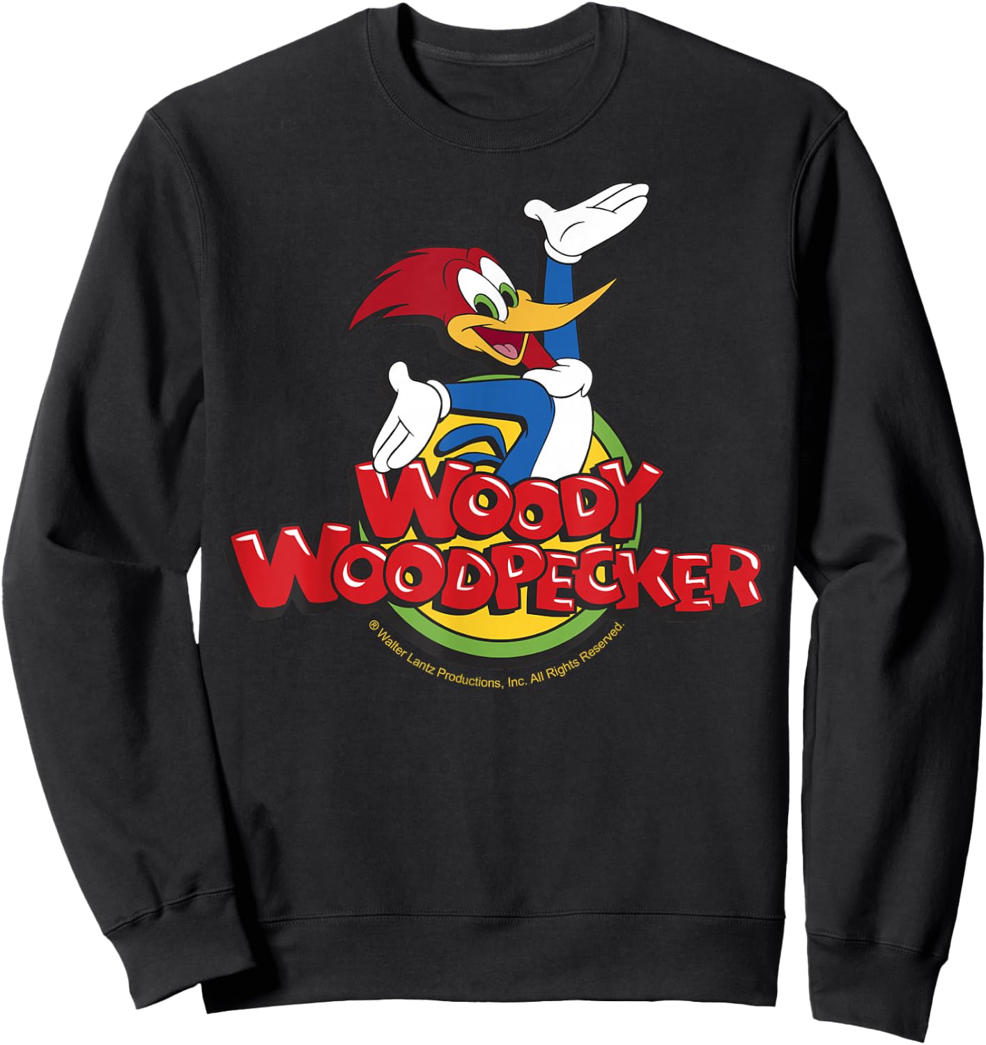 Woody Woodpecker Classic Logo Sweatshirt - Sweatshirt | Black