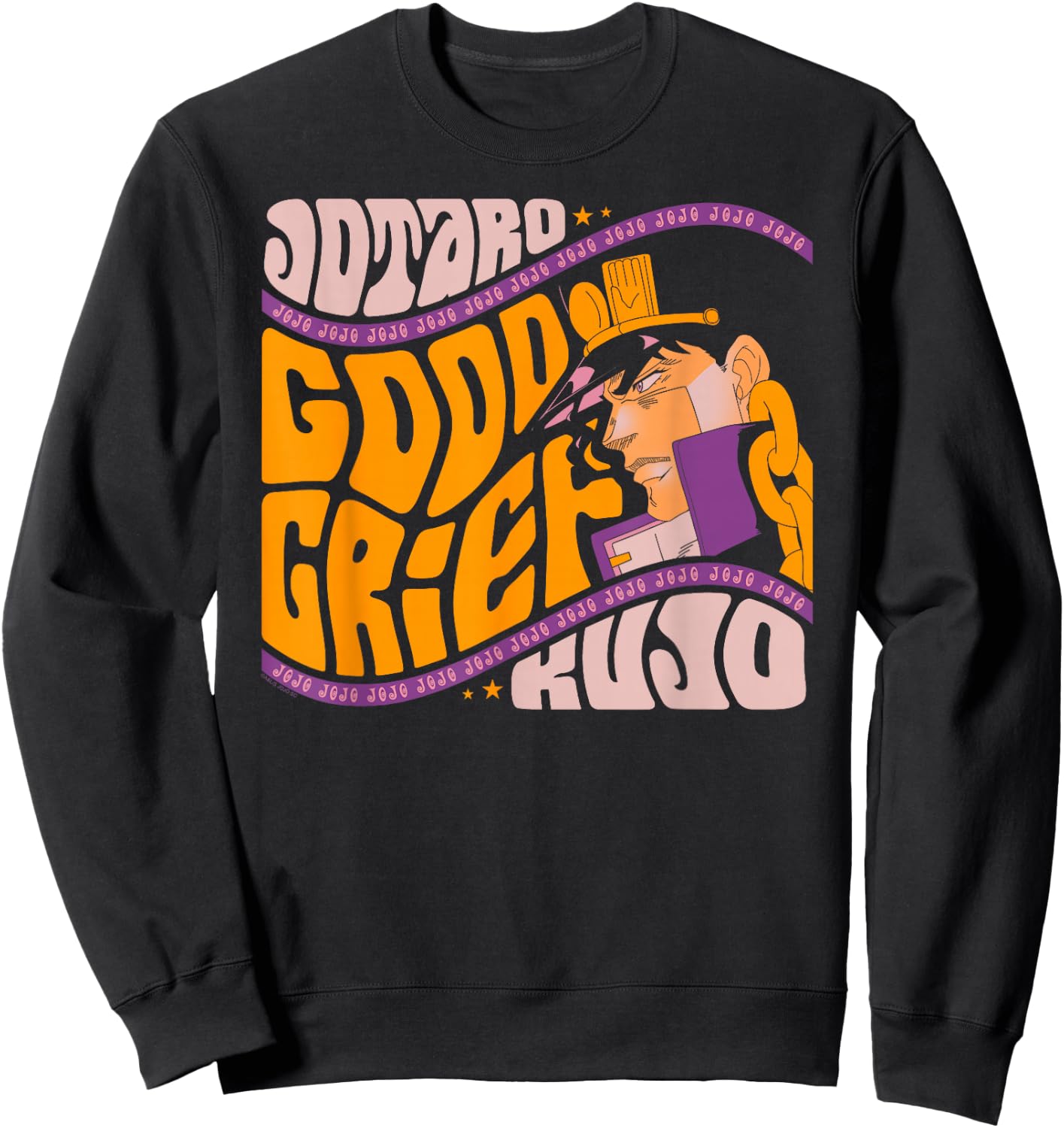 JoJo's Bizarre Adventure Good Grief Jotaro Yare Yare Daze Sweatshirt - Sweatshirt | Black