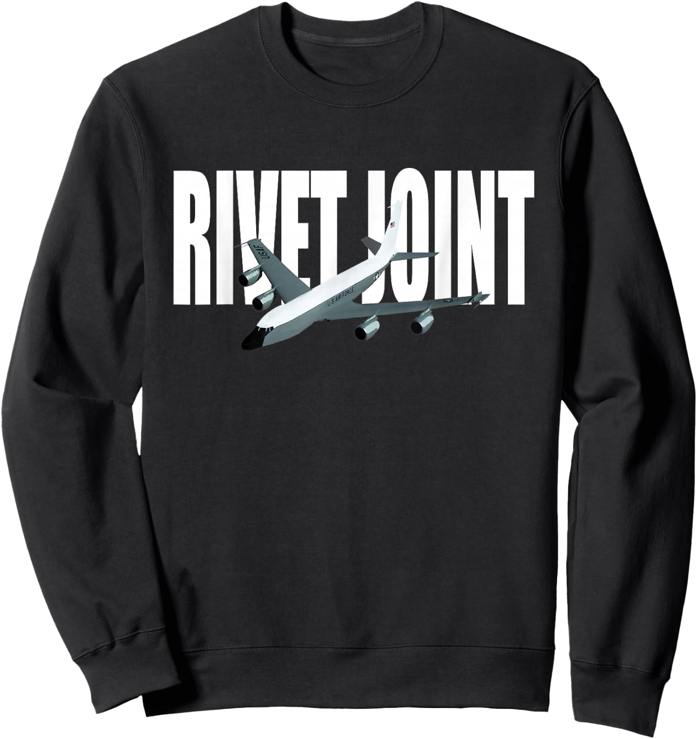 RC-135 Airplane Sweatshirt - Sweatshirt | Black