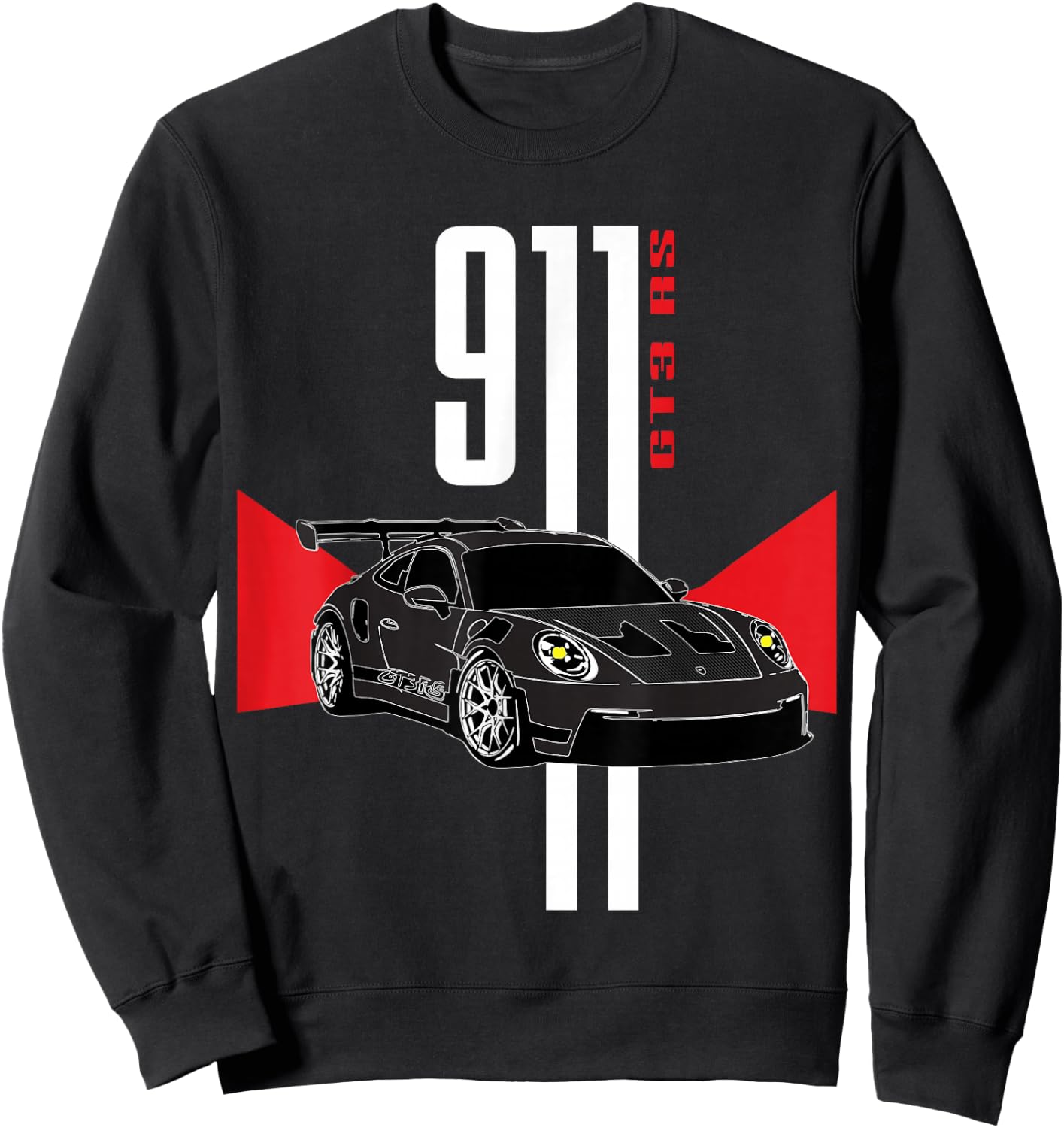I Love Racecars Iconic 911 GT3 RS Mechanic Garage Meme Coin Sweatshirt - Sweatshirt | Black