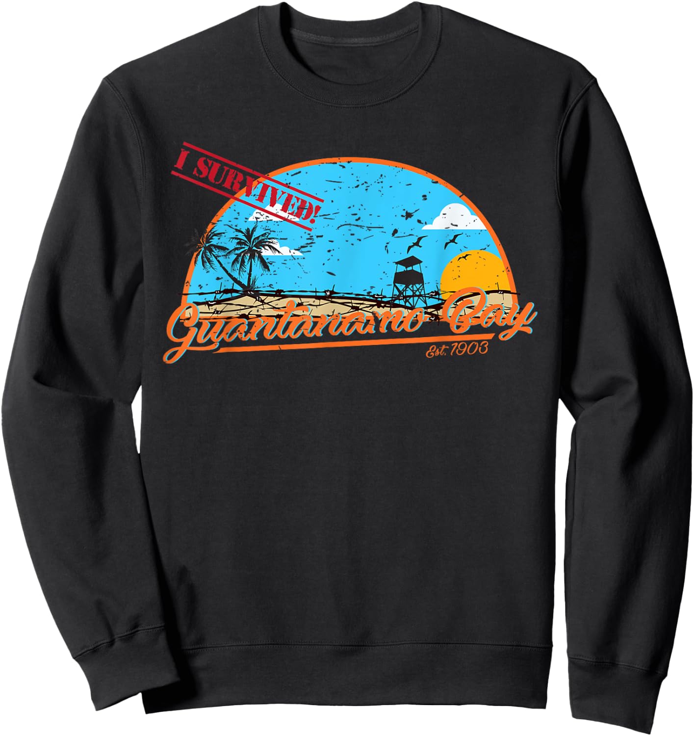 I Survived - Guantanamo Bay Sweatshirt - Sweatshirt | Black