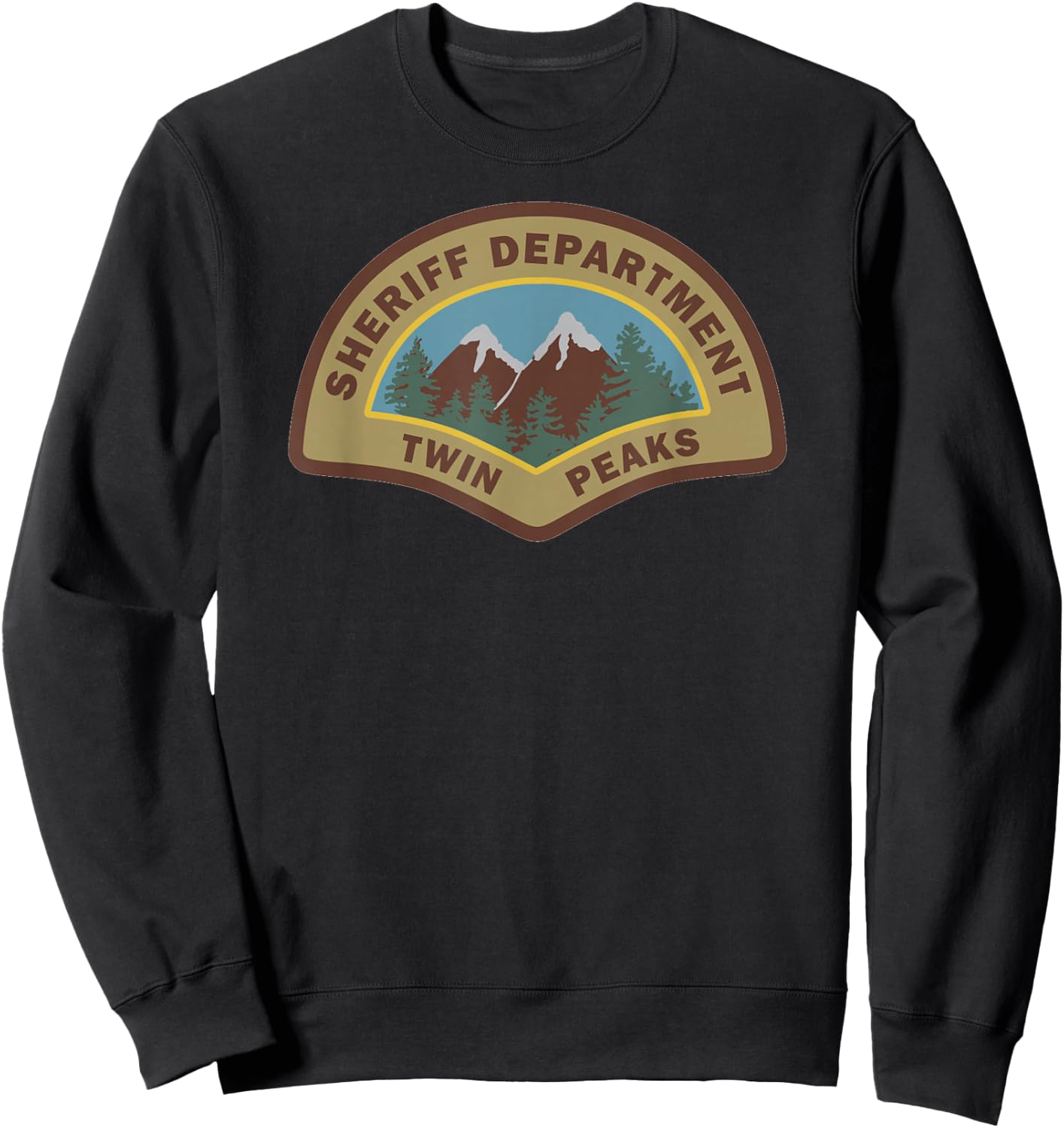 Twin Peaks - Sheriff Department Sweatshirt - Sweatshirt | Black