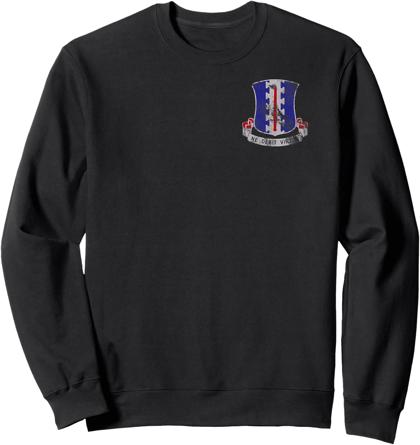 101st Airborne - 187th Regiment DUI - Rakkasans Distressed Sweatshirt - Sweatshirt | Black