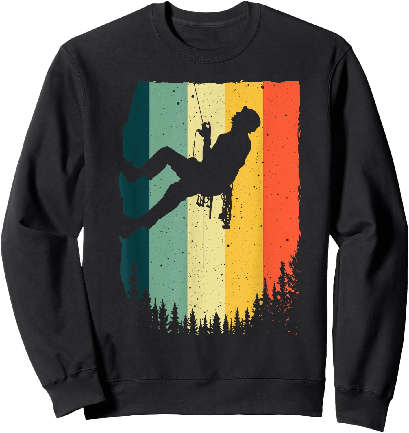 Cool Rock Climbing Women Mountain Climber bouldering Sweatshirt - Sweatshirt | Black